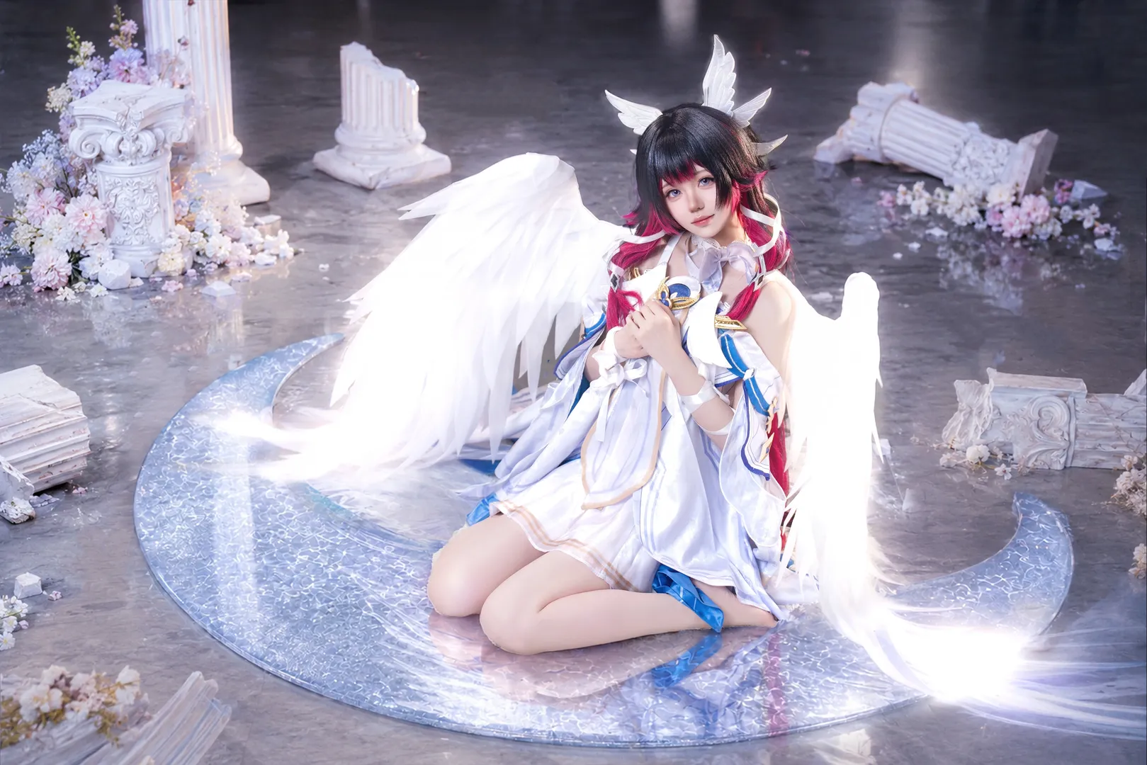 原神, コロンビーナ コスプレ, 二次元コスプレ, 天使の翼, 杭州中国国際漫画アニメフェスティバル