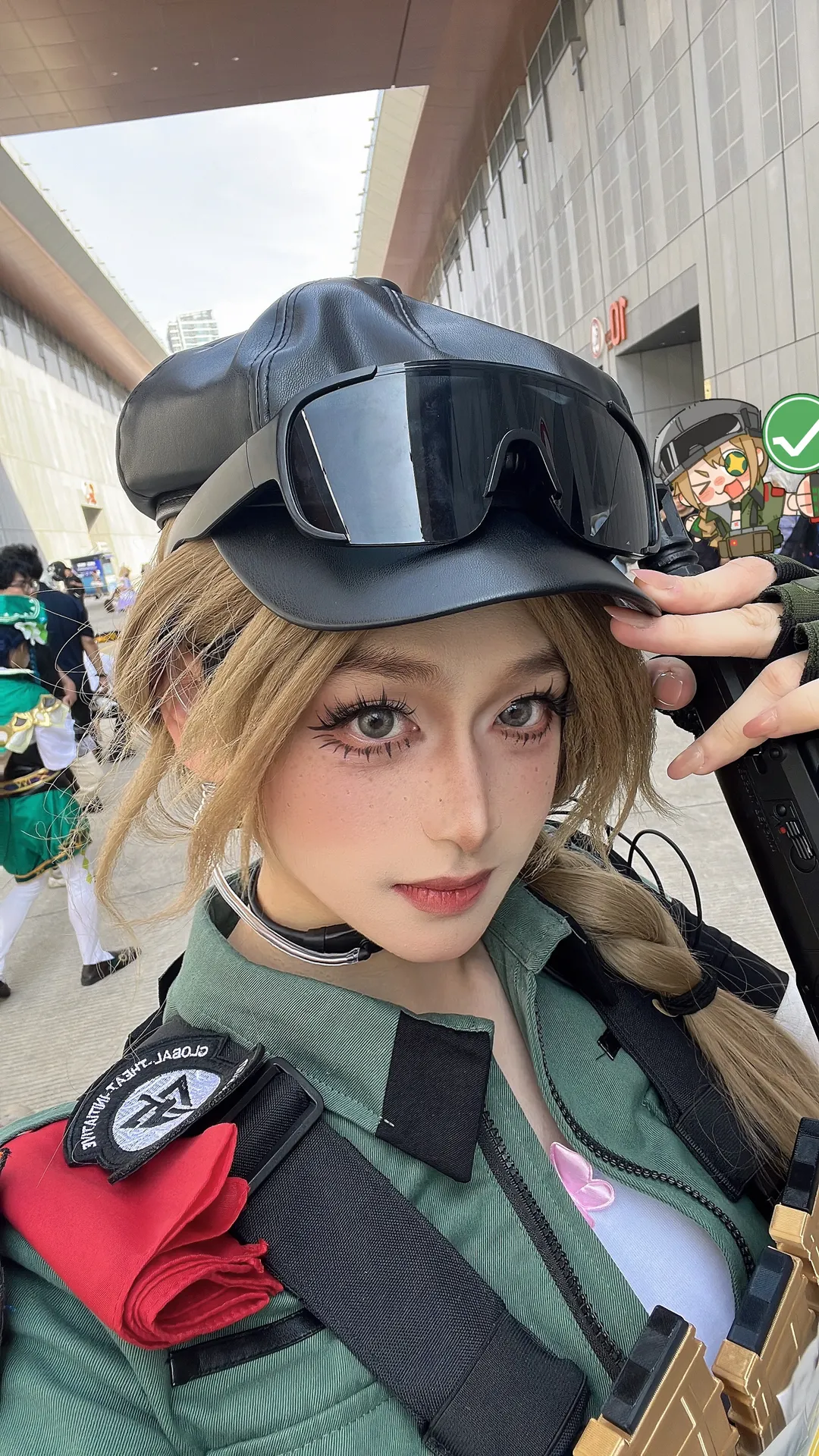 漫展返图, 三角洲行动, 莉娜范德梅尔cos, 战术风cosplay, 军装穿搭