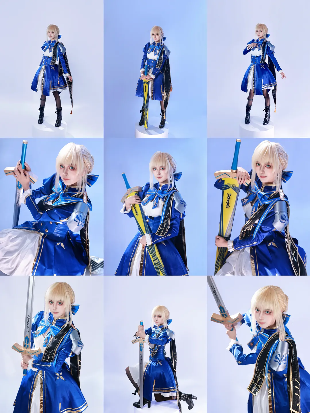 崩坏星穹铁道, Fate系列, cosplay摄影, saber cos, 崩铁fate联动 - 第1张