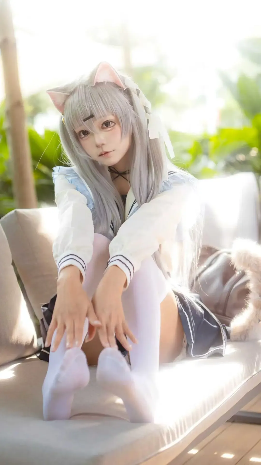 cosplay, 二次元少女, 户外摄影, 猫娘, 雪村千绘莉cos - 第3张