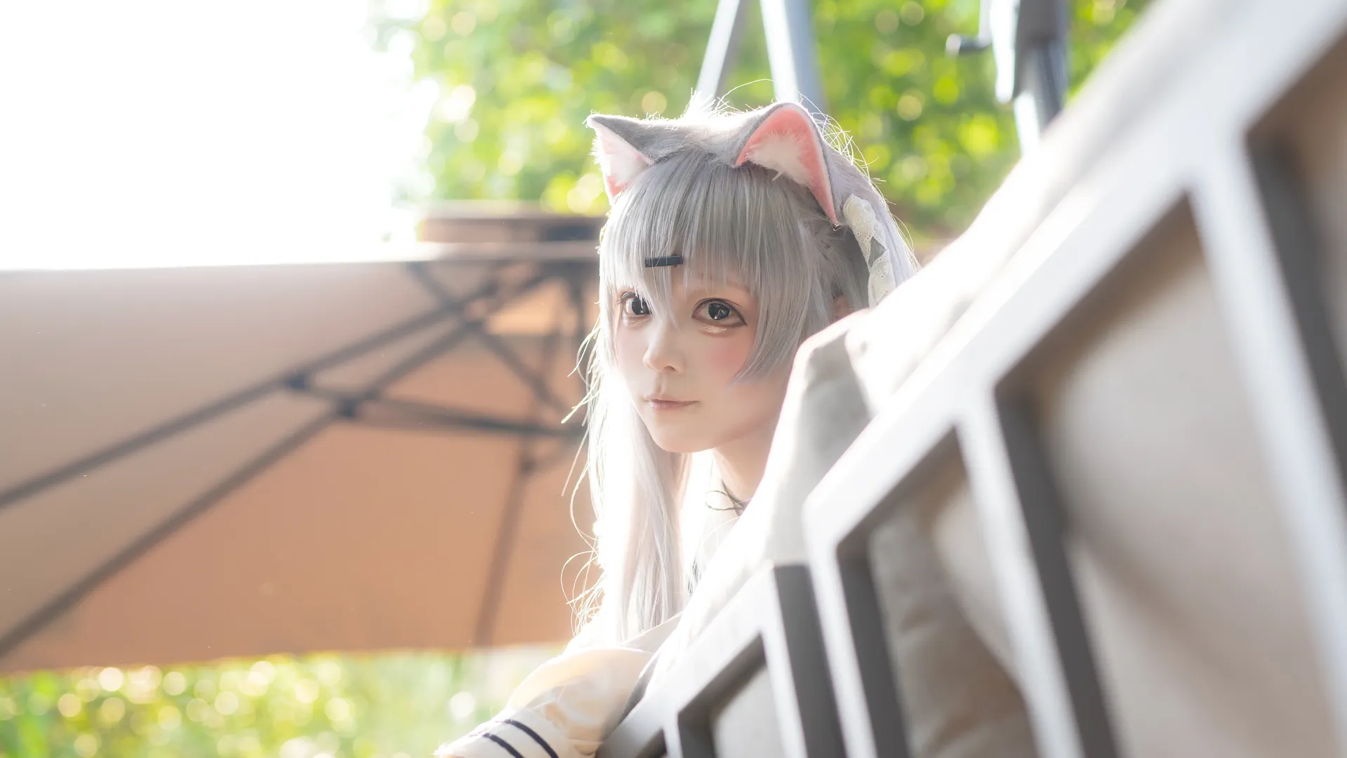 cosplay, 二次元少女, 户外摄影, 猫娘, 雪村千绘莉cos - 第7张