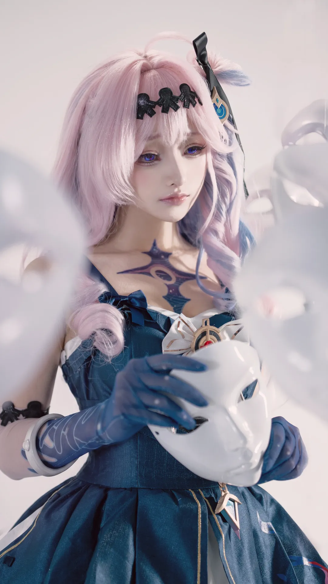 鸣潮, 达妮娅cos, 二次元摄影, cosplay正片, 幻彩假发