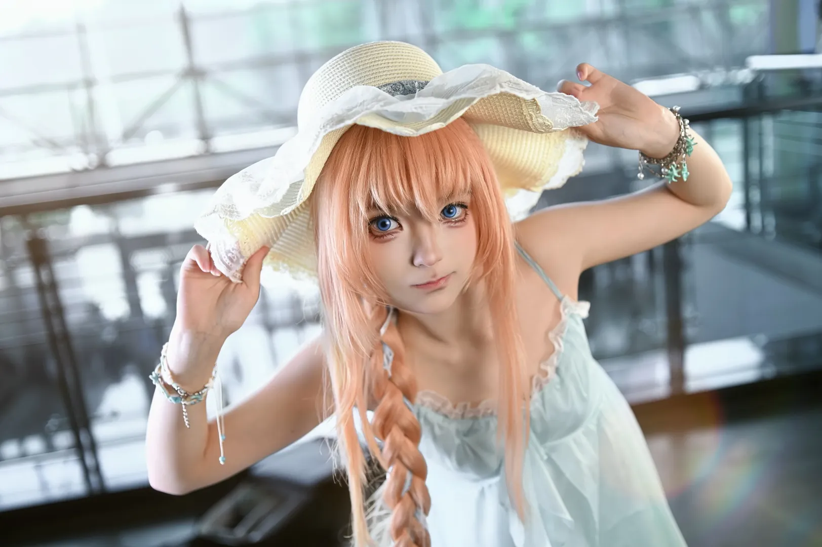 Anime-style photography, Convention photos, Custom design cosplay, Midare Toushirou cosplay, Touken Ranbu