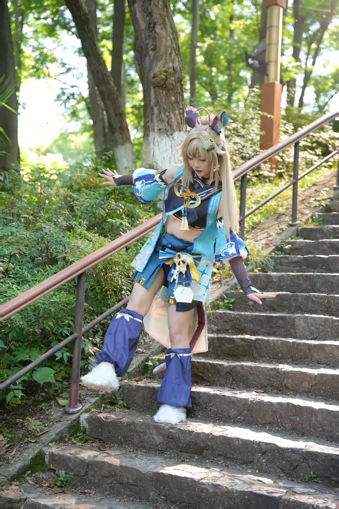 原神, 森林摄影, 户外cosplay, 绮良良cos, 正片分享 - 第10张
