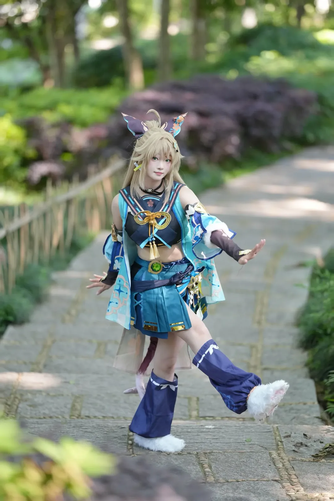 原神, 森林摄影, 户外cosplay, 绮良良cos, 正片分享 - 第11张