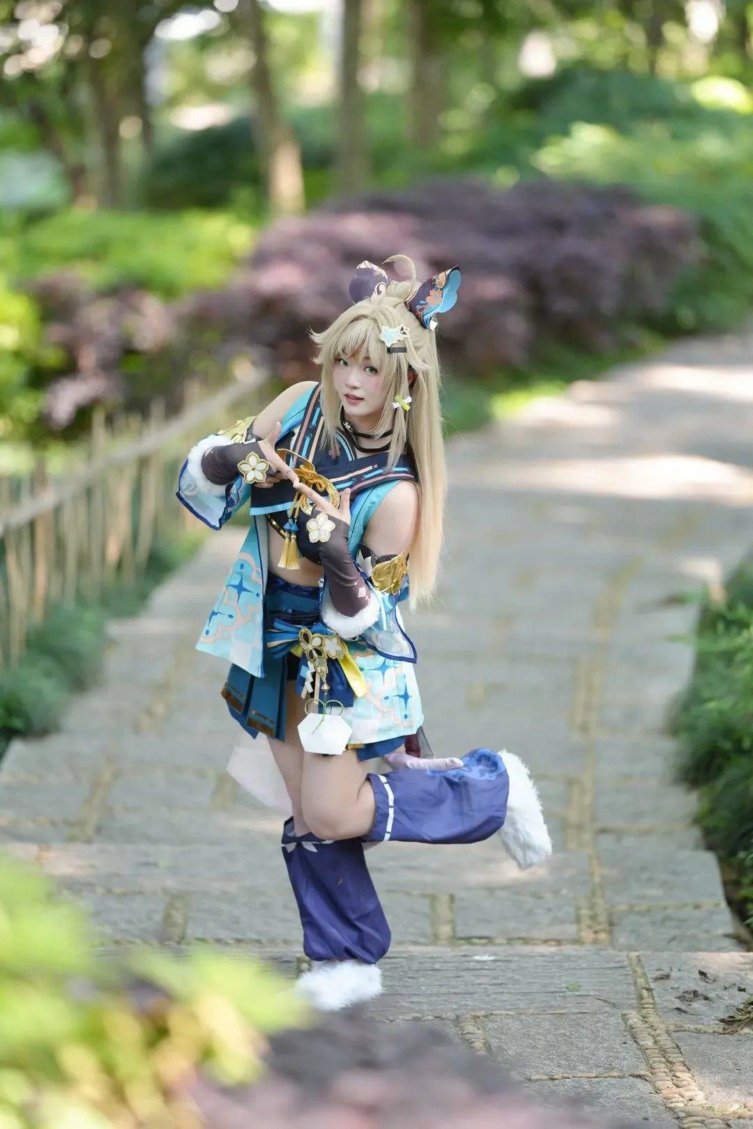 原神, 森林摄影, 户外cosplay, 绮良良cos, 正片分享 - 第13张