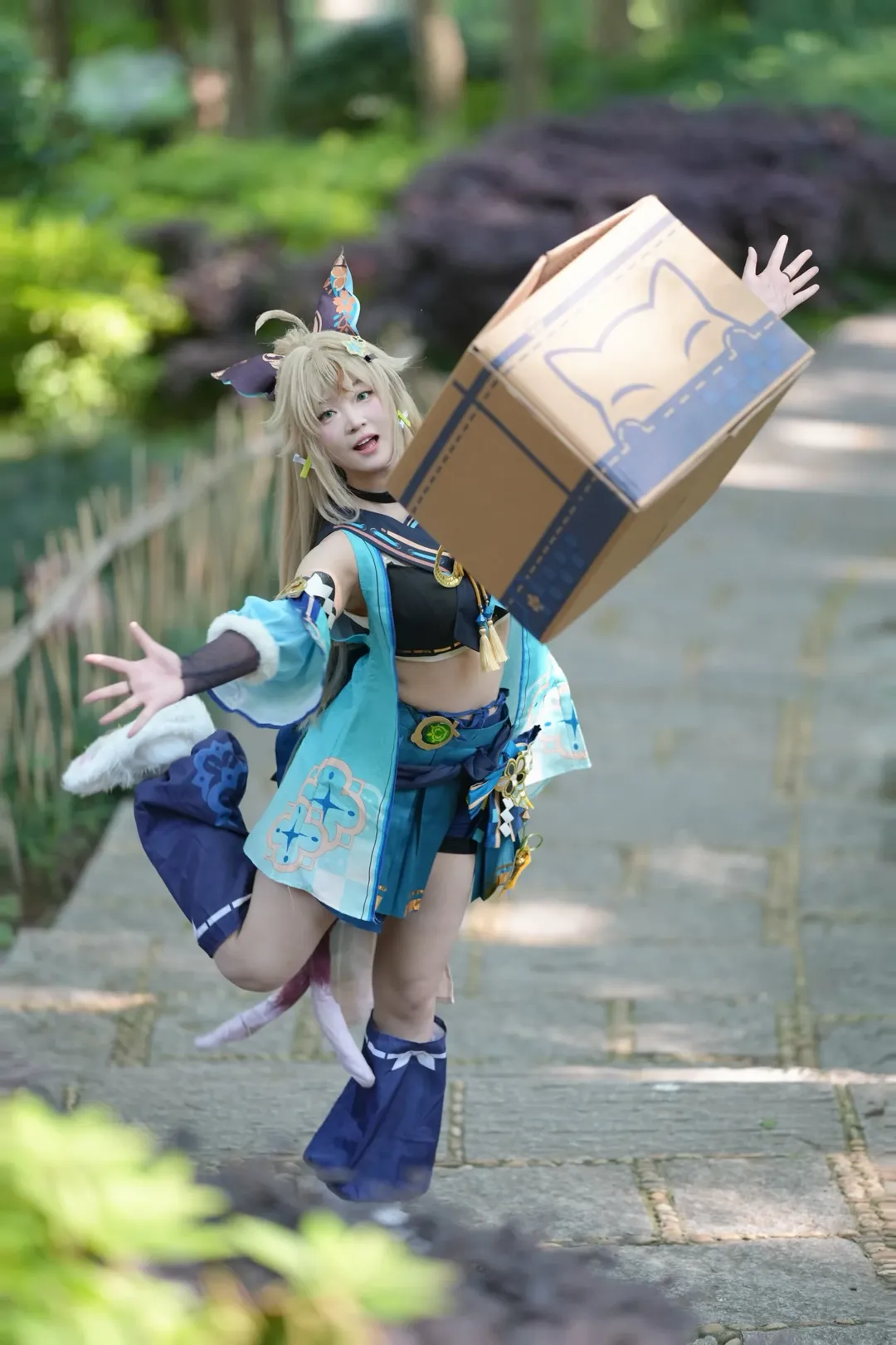 原神, 森林摄影, 户外cosplay, 绮良良cos, 正片分享 - 第3张