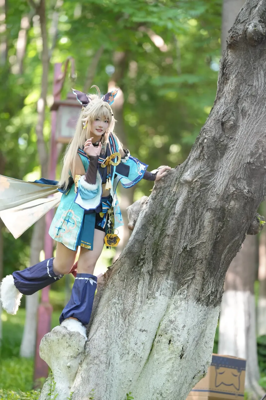 原神, 森林摄影, 户外cosplay, 绮良良cos, 正片分享 - 第4张