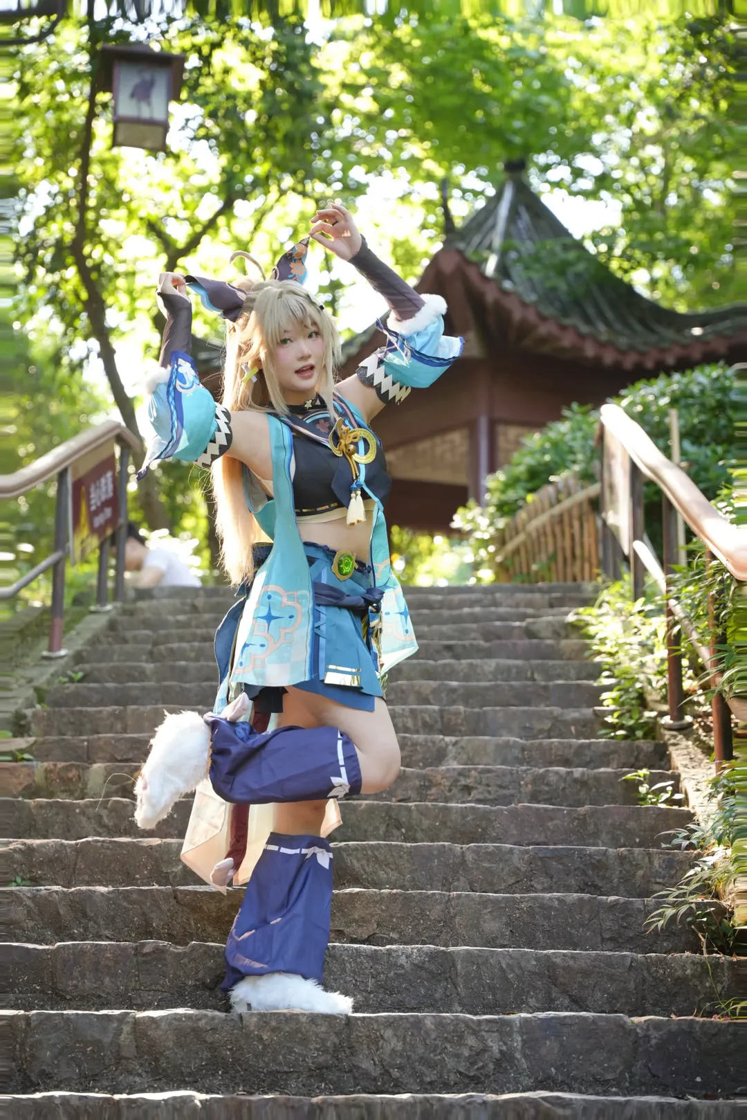 原神, 森林摄影, 户外cosplay, 绮良良cos, 正片分享 - 第8张