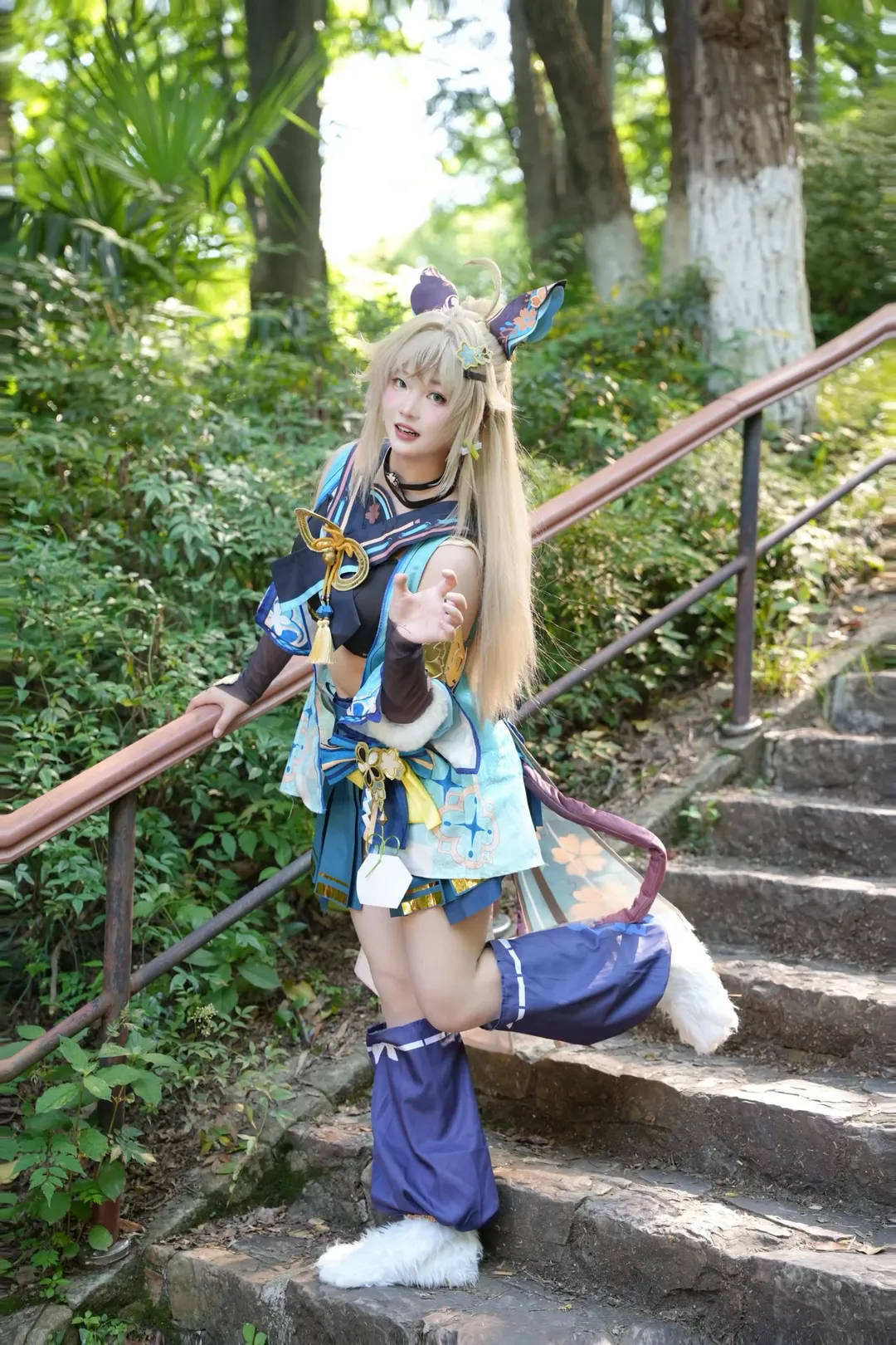 原神, 森林摄影, 户外cosplay, 绮良良cos, 正片分享 - 第9张