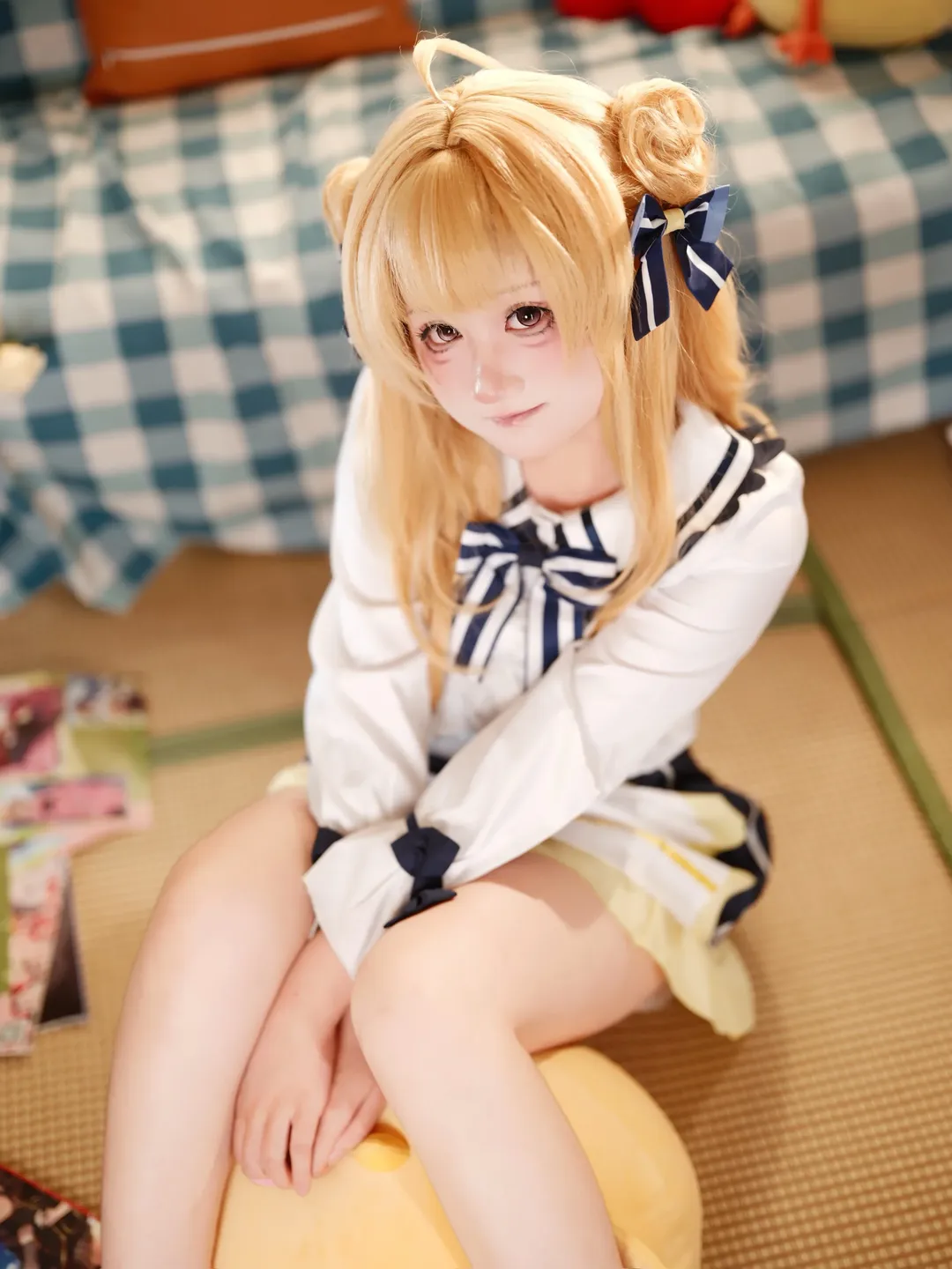 二次元cosplay, 和泉妃爱cos, 常轨脱离creative, 水手服穿搭, 日系居家写真 - 第1张