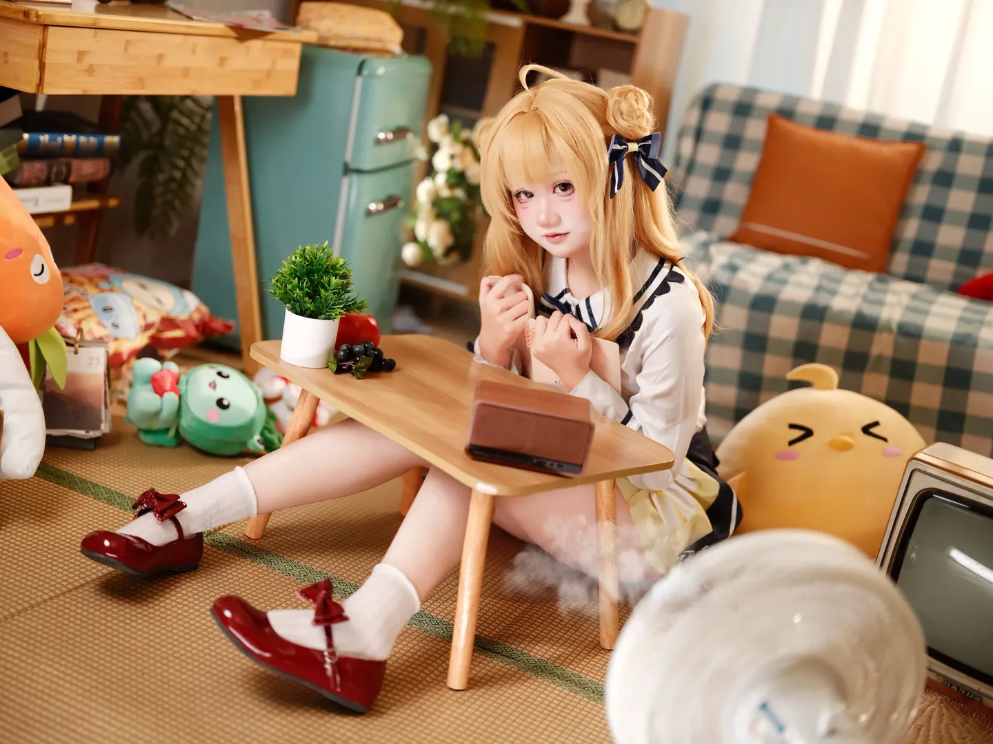 二次元cosplay, 和泉妃爱cos, 常轨脱离creative, 水手服穿搭, 日系居家写真