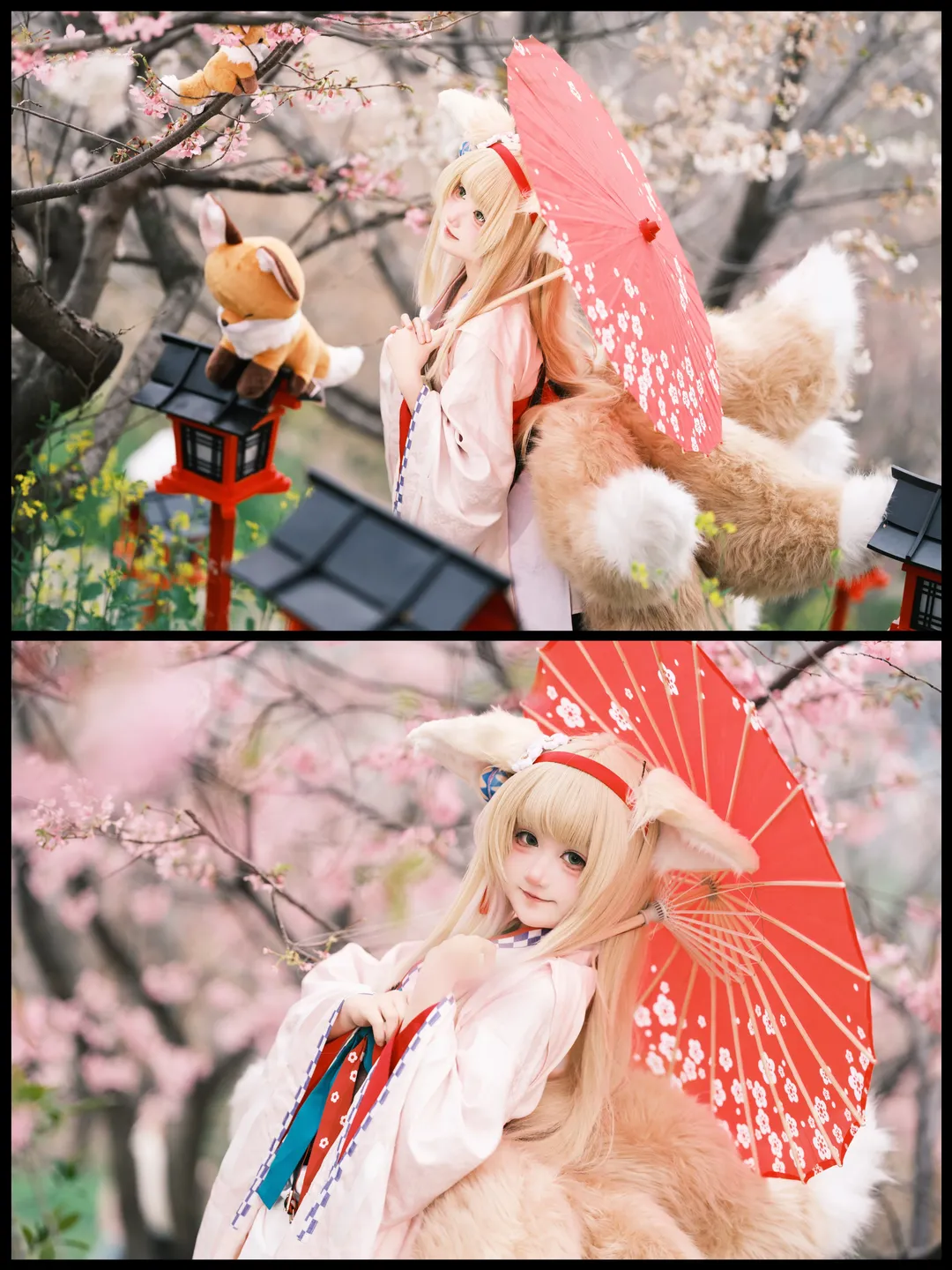 明日方舟, 铃兰cos, 樱花外景, 雪霁, cosplay摄影 - 第2张