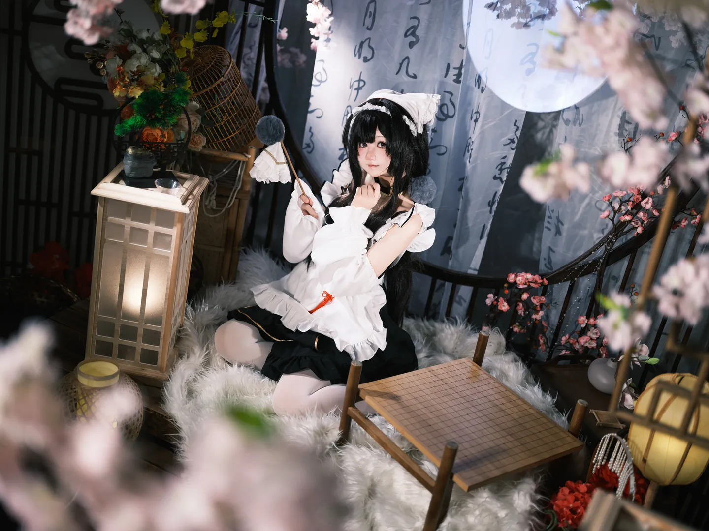 碧蓝航线, cosplay摄影, 长风cos, 中式女仆装, 古风意境