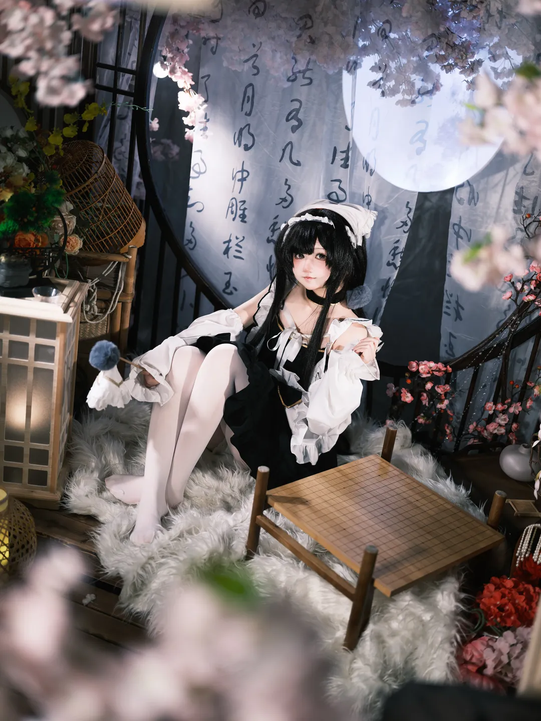 Azur Lane, Cosplay photography, Changfeng cosplay, Chinese-style maid outfit, Classical aesthetic mood - Image 6