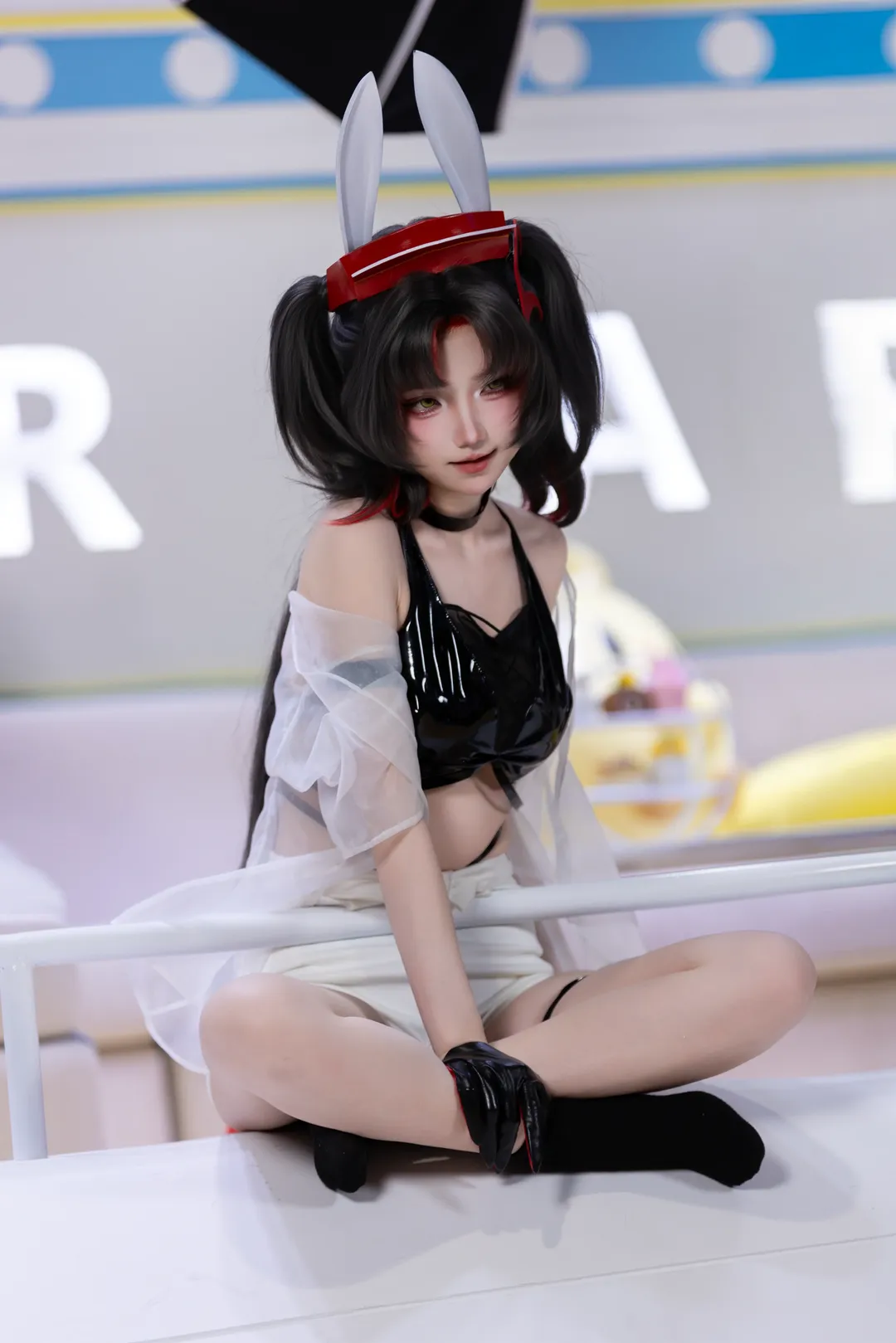 漫展场照, 二次元cosplay, 兔耳造型, 机能风穿搭, z52cos - 第1张