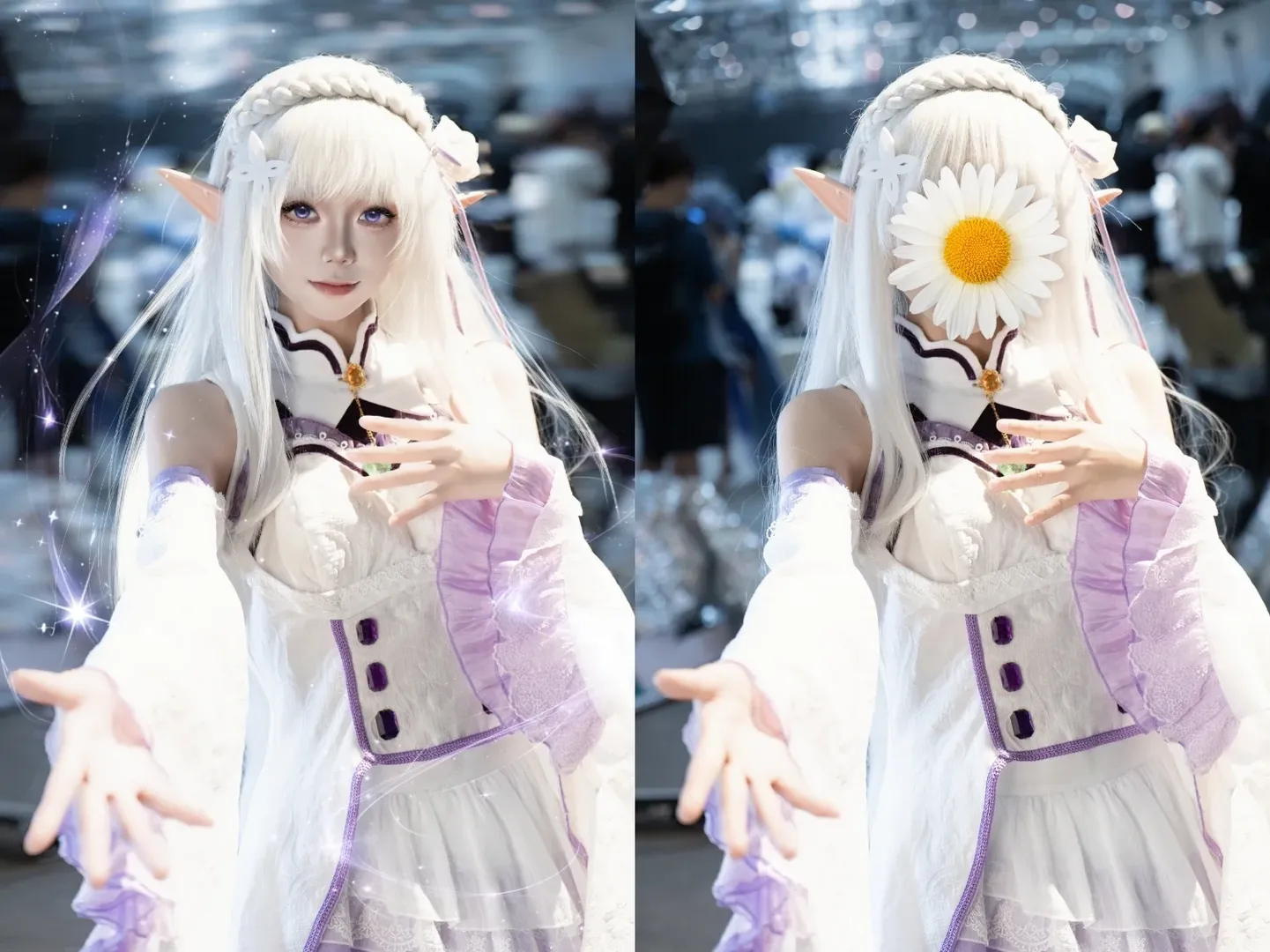 cosplay, cos后期, 漫展返图, 特效合成, 白精灵