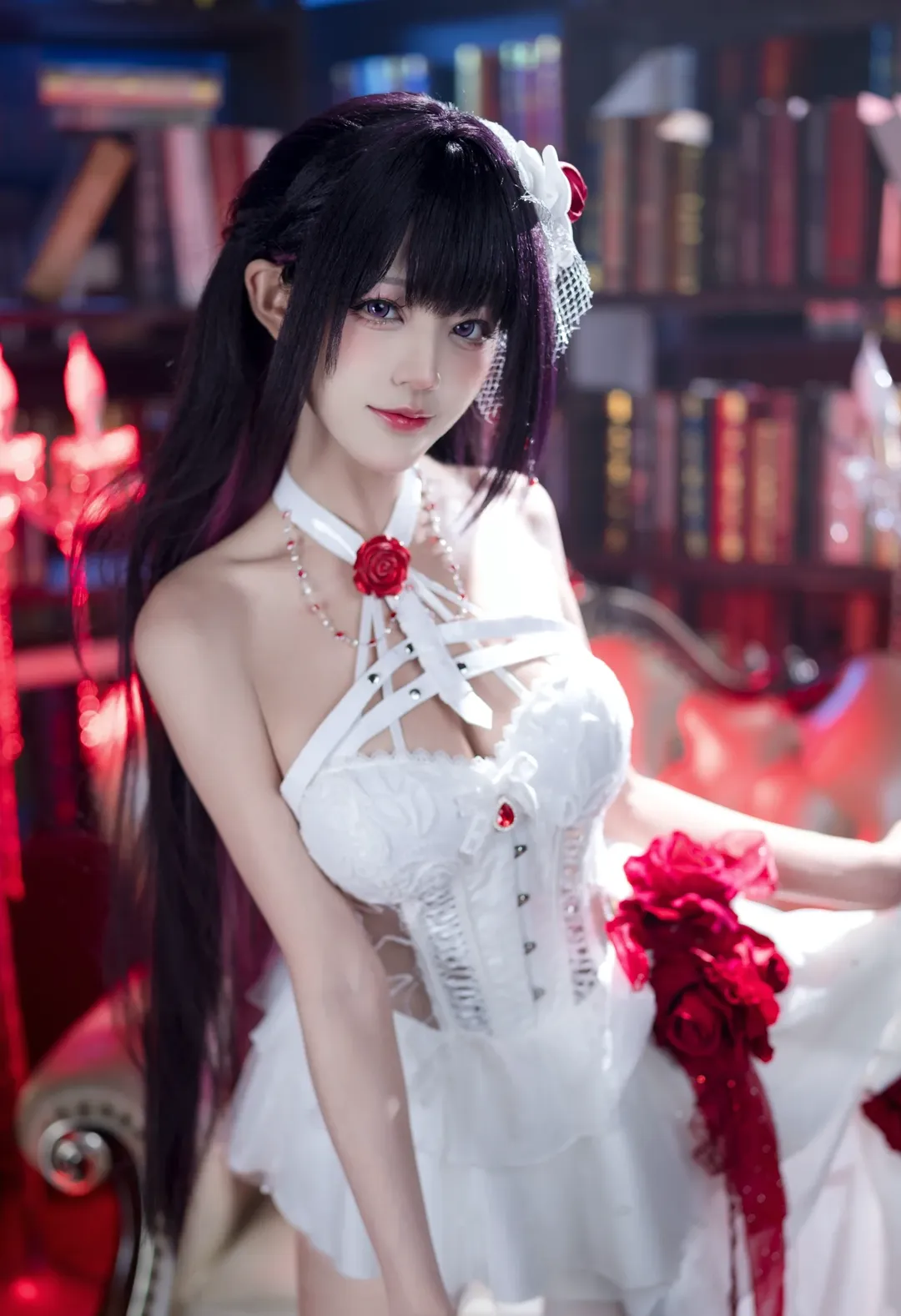 米哈拉cos, cosplay摄影, Nikke 胜利女神, 白丝穿搭, 二次元日常 - 第6张