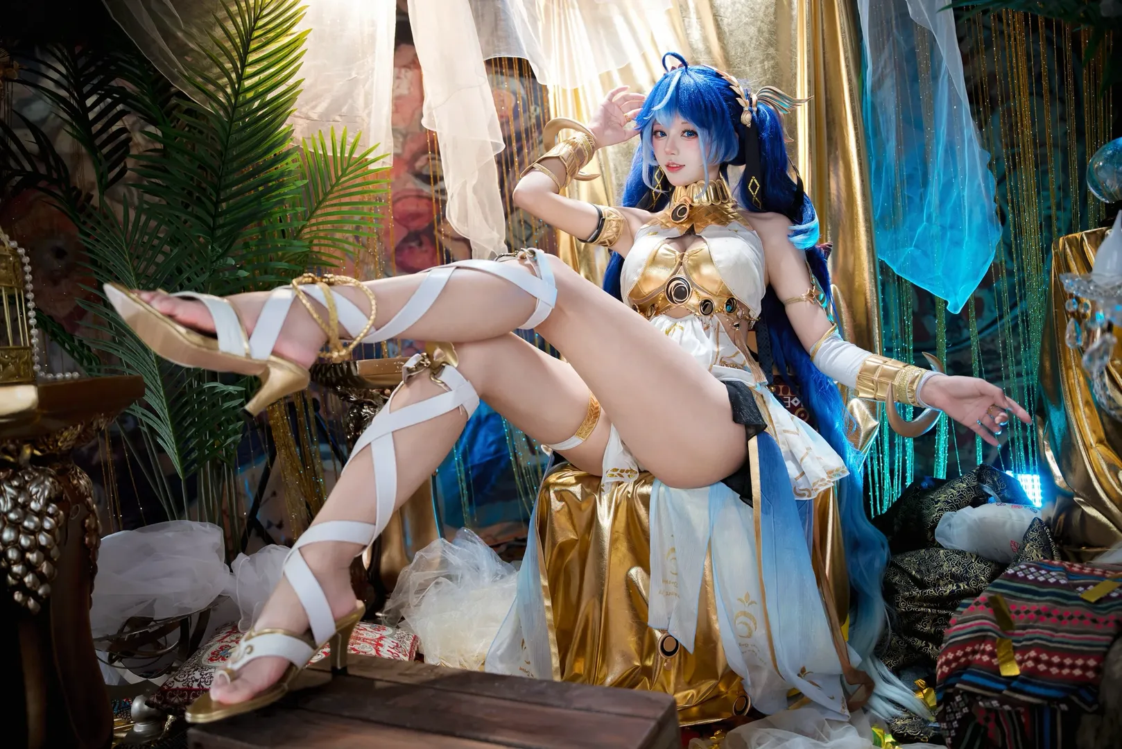 鳴潮, ユーノ コスプレ, コスプレ撮影, 二次元日常, 青髪スタイル - 7枚目