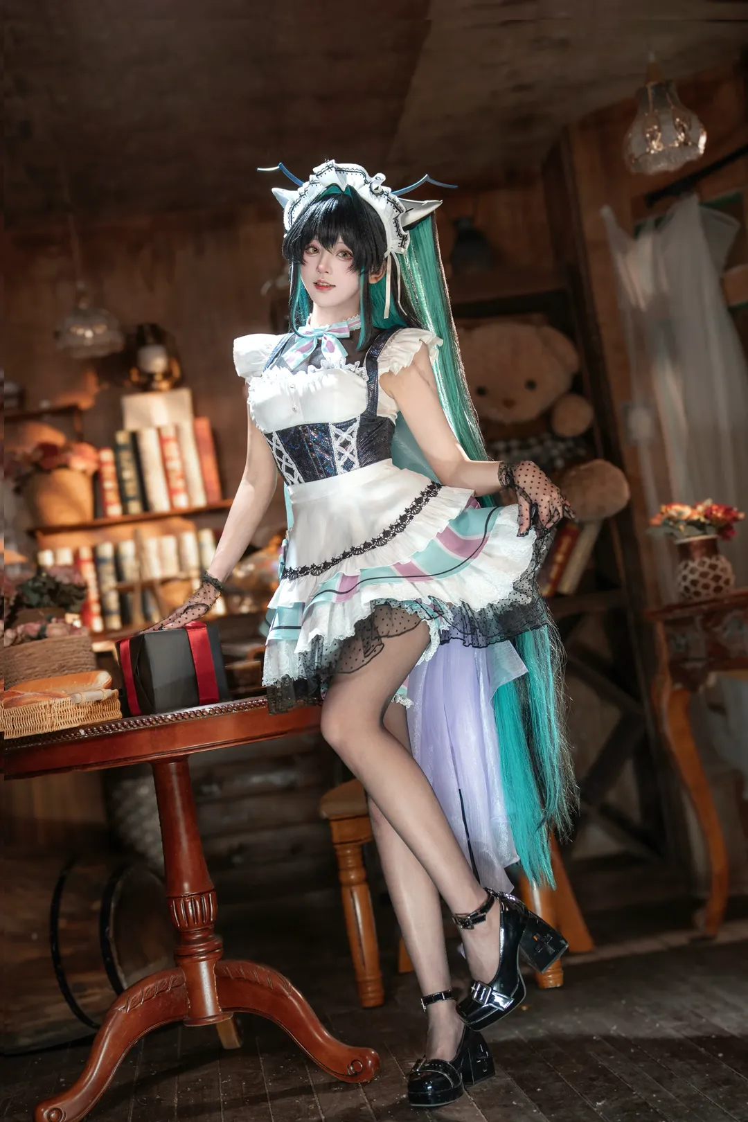 勝利の女神：NIKKE, 二次元コスプレ, リトルマーメイド コスプレ, NIKKE, メイド服撮影