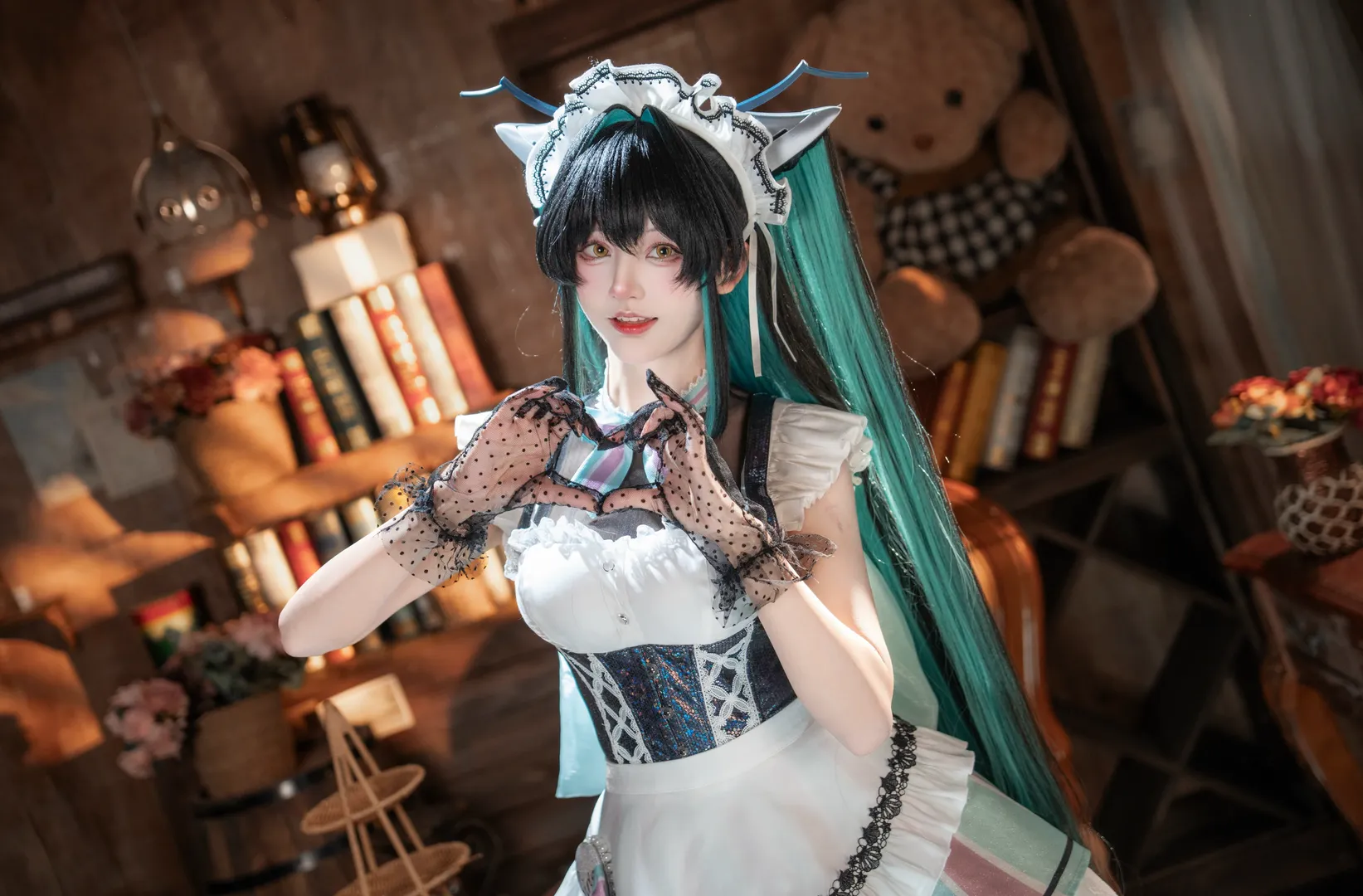 胜利女神妮姬, 二次元cosplay, 赛莲cos, Nikke, 女仆装摄影 - 第2张