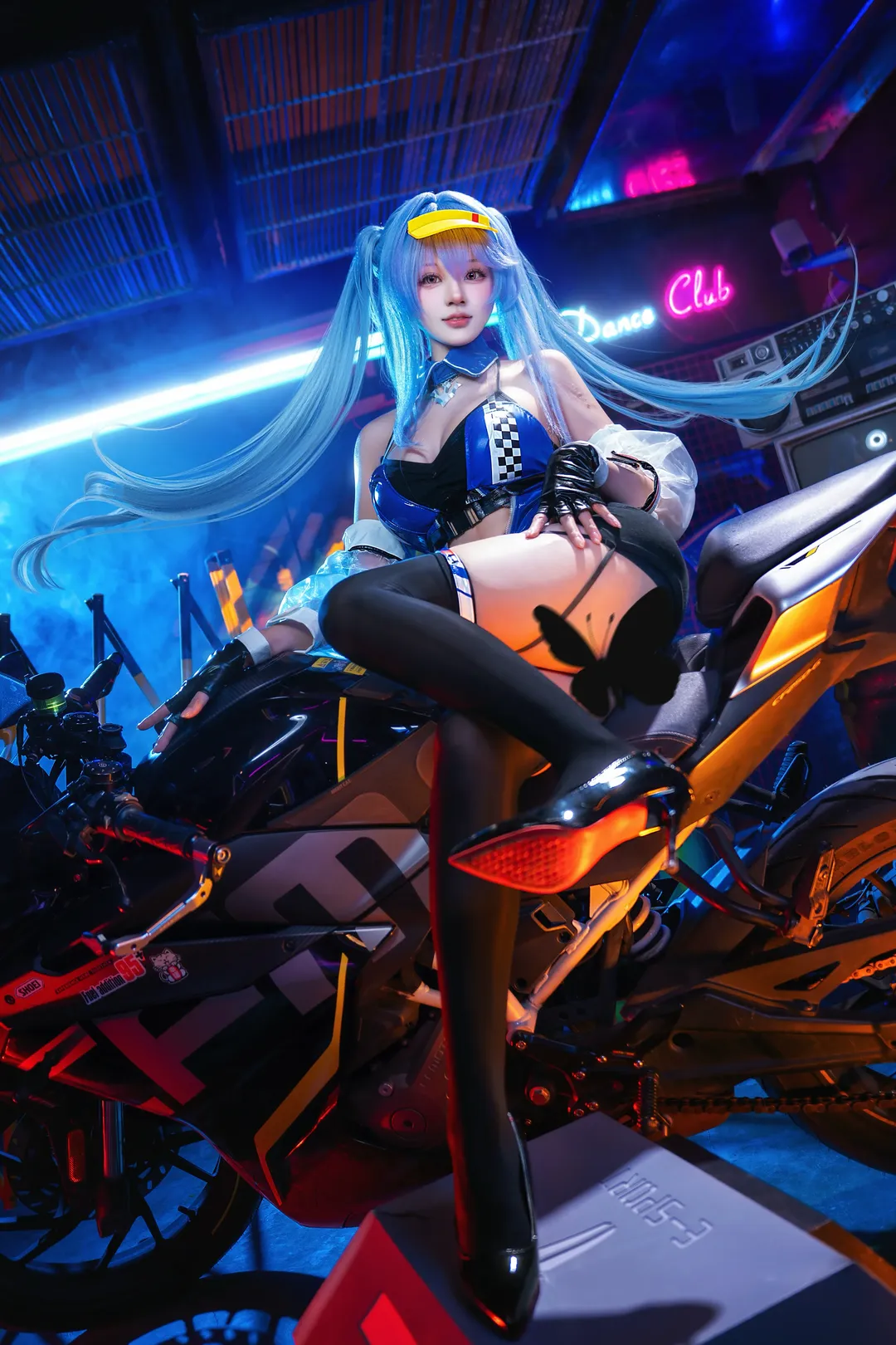 碧藍航線, 埃塞克斯cos, 機車風攝影, 賽博朋克cos, cosplay拍攝