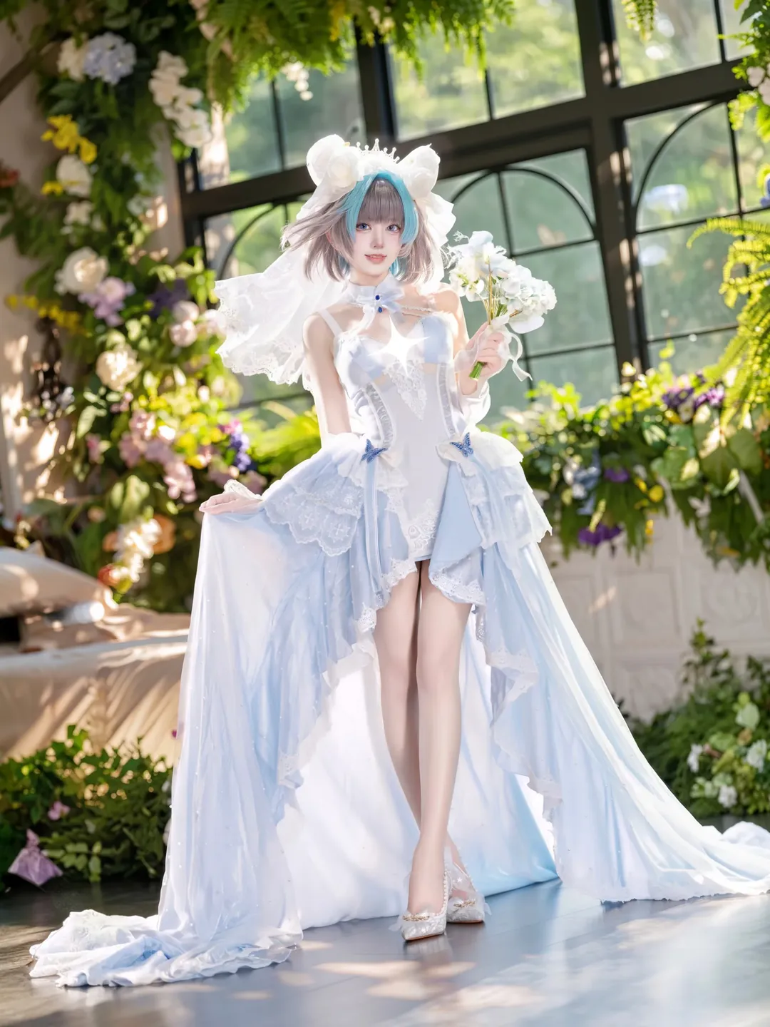 cosplay, 柴郡cos, 碧蓝航线, 花嫁, 梦幻风 - 第4张