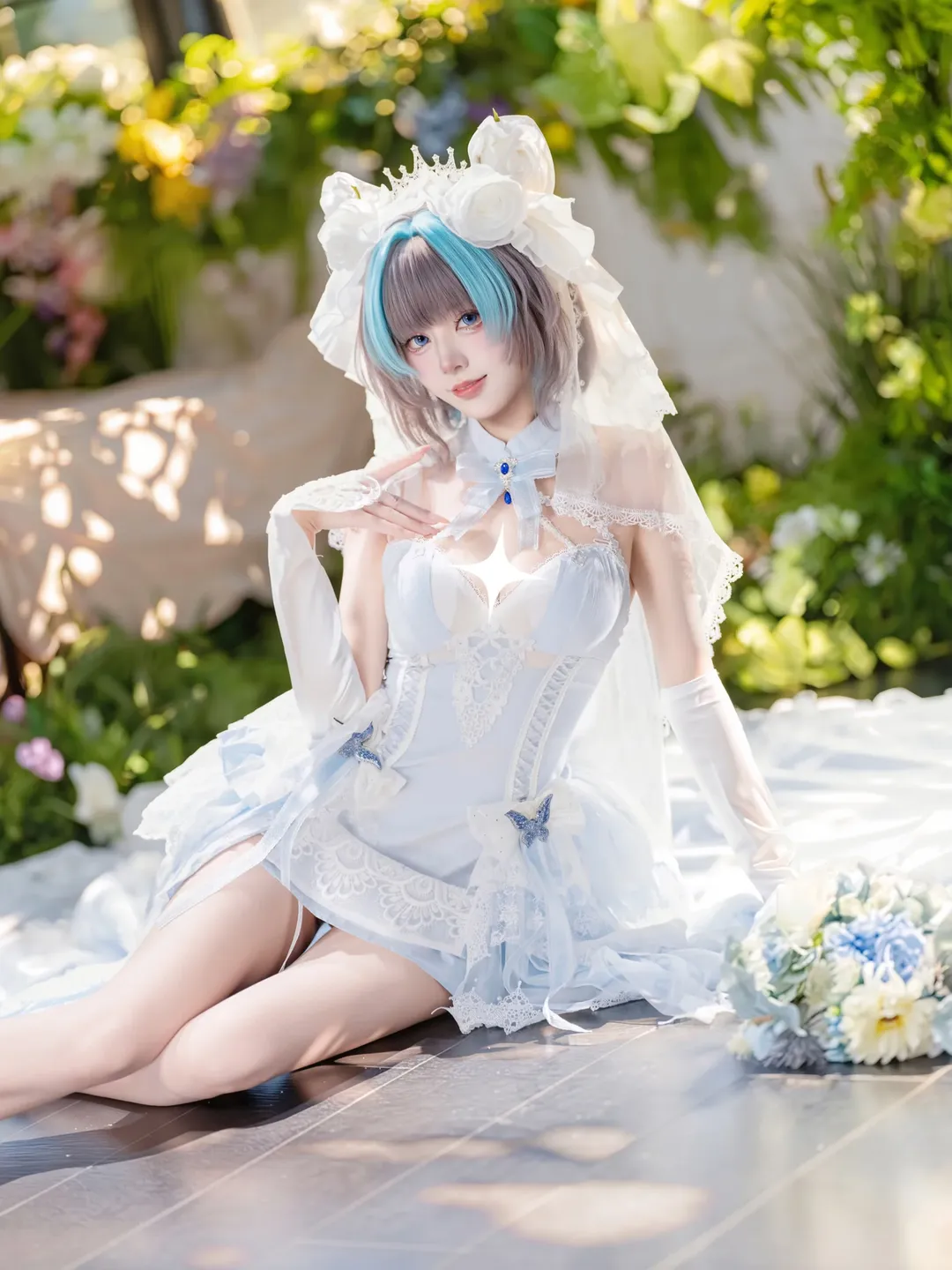 cosplay, 柴郡cos, 碧蓝航线, 花嫁, 梦幻风 - 第5张