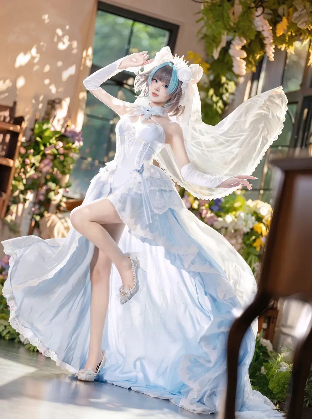 cosplay, 柴郡cos, 碧蓝航线, 花嫁, 梦幻风 - 第6张