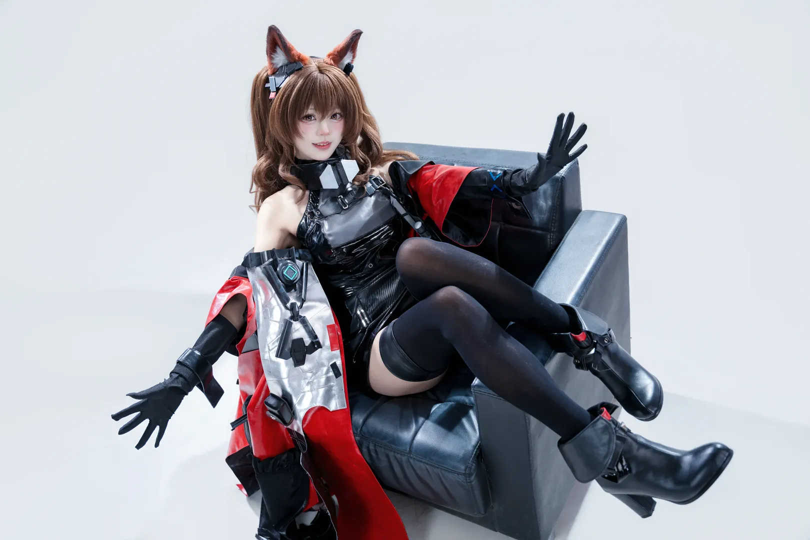 赛博朋克, 明日方舟终末地, 兽耳娘, 洁尔佩塔cos, 机械风cosplay - 第3张