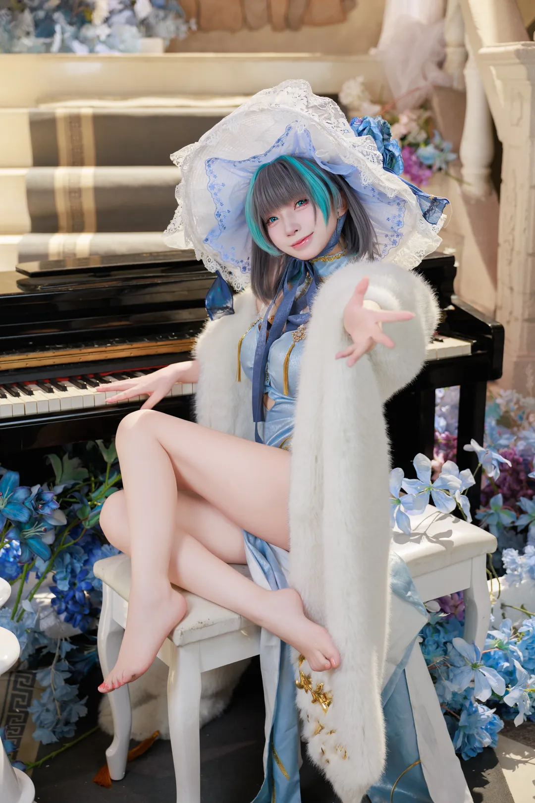 碧蓝航线, 二次元cos, 柴郡猫cos, 旗袍穿搭, 萌系cosplay