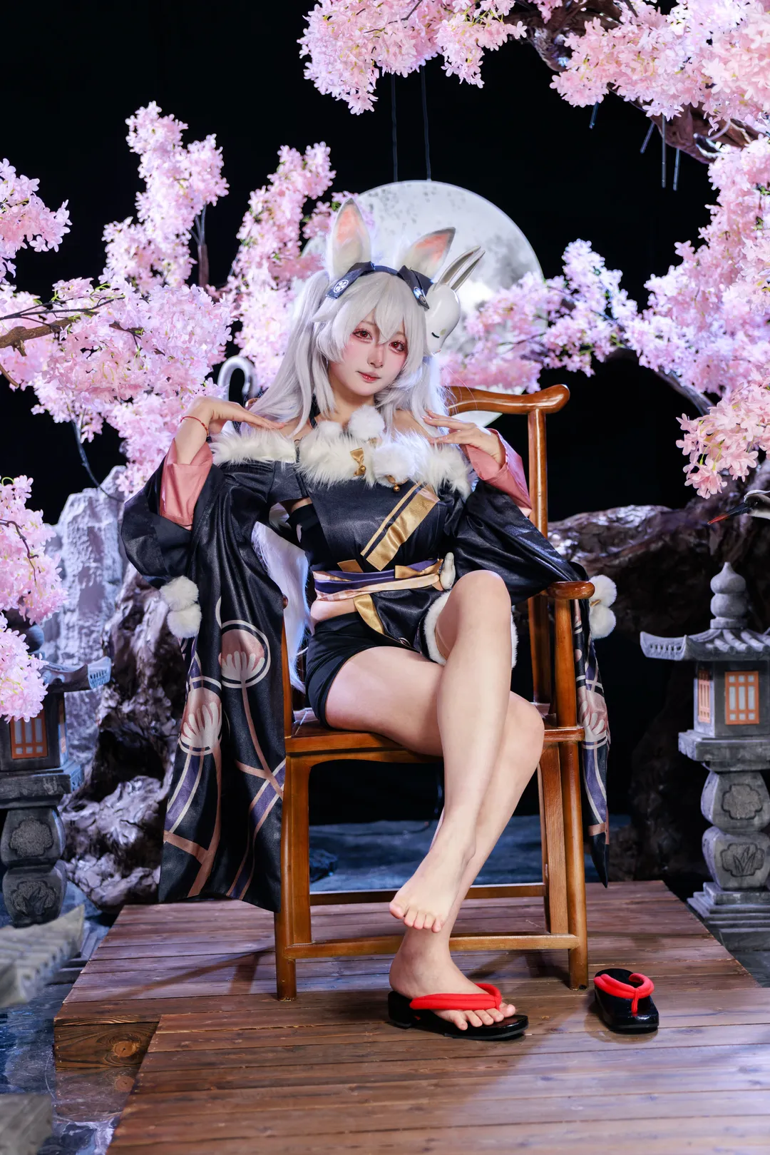 アズールレーン, ラフィー コスプレ, 和風撮影, 二次元コスプレ, うさ耳スタイル