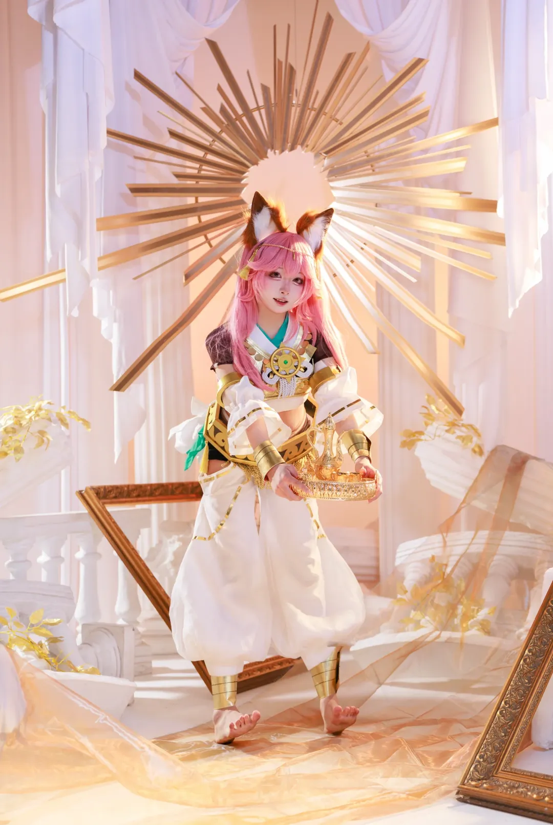 Fate/Grand Order, cosplay摄影, 玉藻前cos, 神话礼装, 九尾狐cos