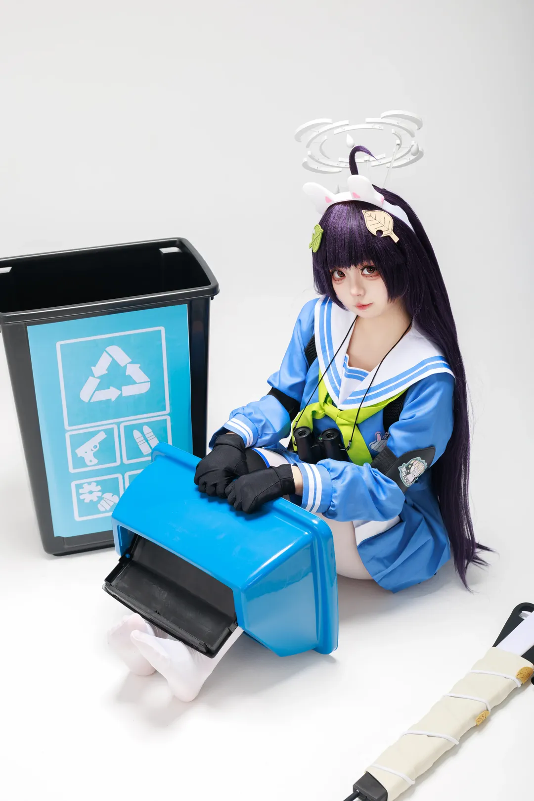 蔚藍檔案, 霞澤美遊cos, cosplay攝影, 二次元角色扮演, 垃圾兔