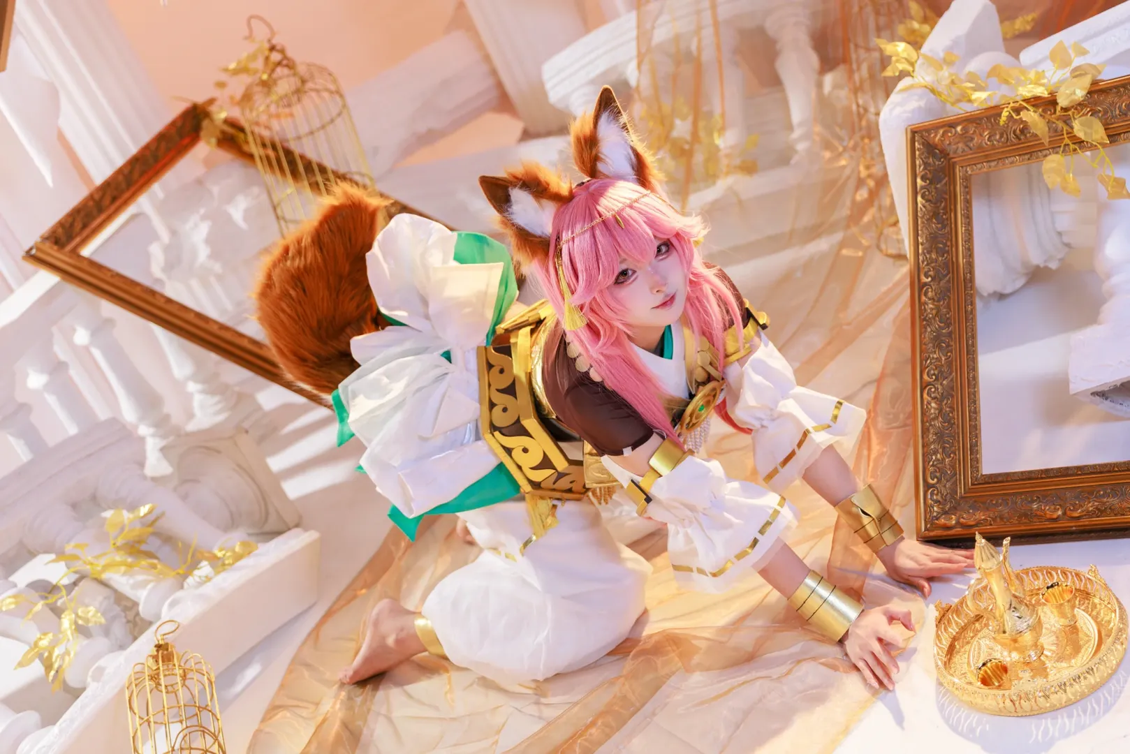 Fate, Cosplay摄影, 兽耳娘, 玉藻前cos, 神话礼装 - 第2张