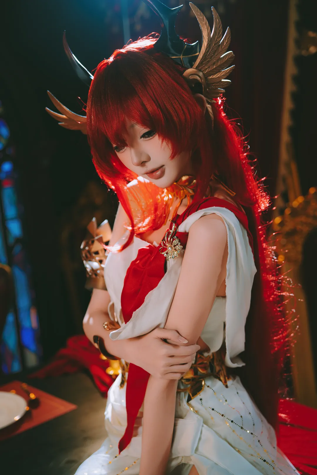 明日方舟, 史尔特尔cos, 音律联觉, 红发角色, cosplay摄影 - 第5张