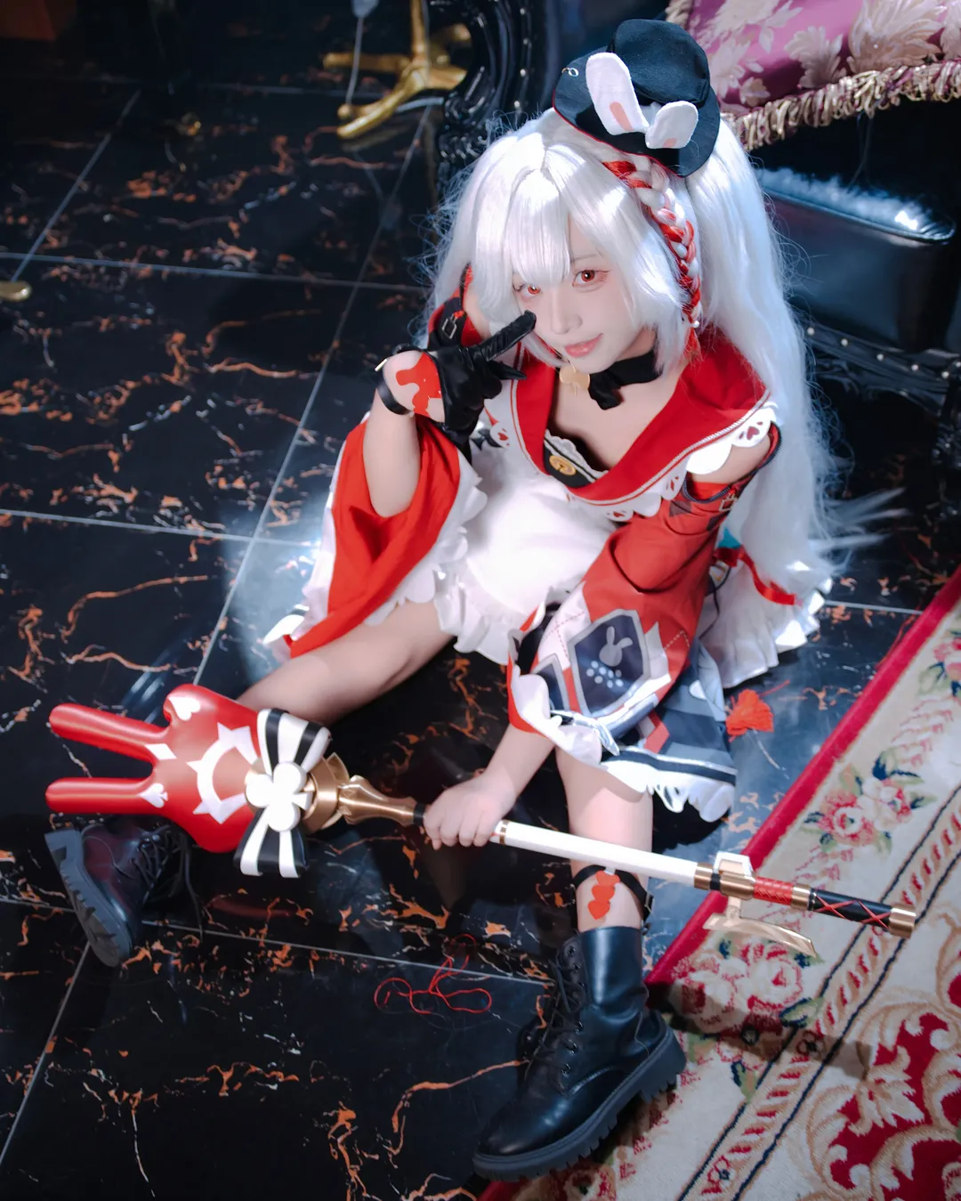 二次元摄影, 崩坏星穹铁道, 火花cos, 双马尾假发, cosplay道具 - 第3张