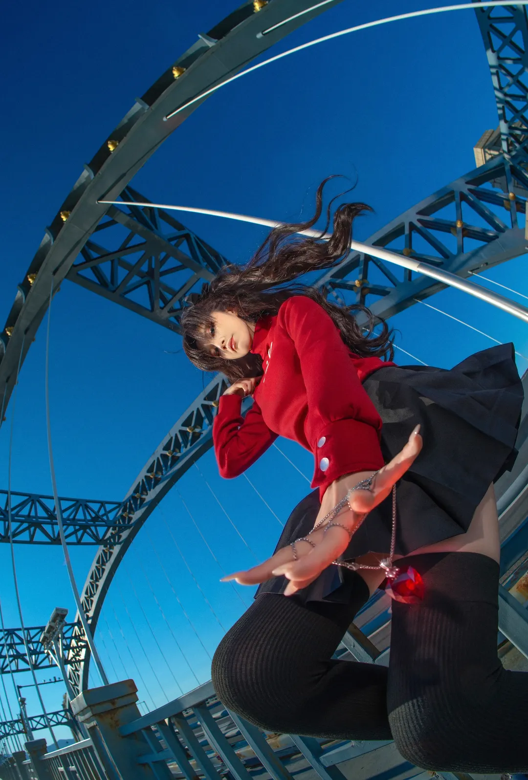 角色扮演, 二次元, 远坂凛cos, Fate/stay night, 红宝石