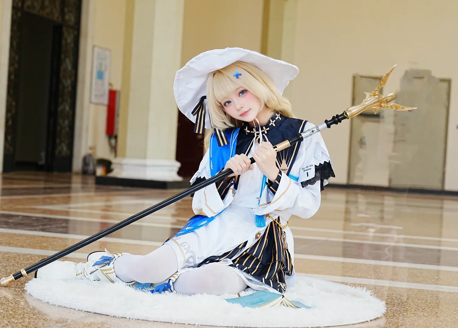 フィービー コスプレ, 鳴潮, コスプレ, 魔法の杖, ホワイトハット - 2枚目