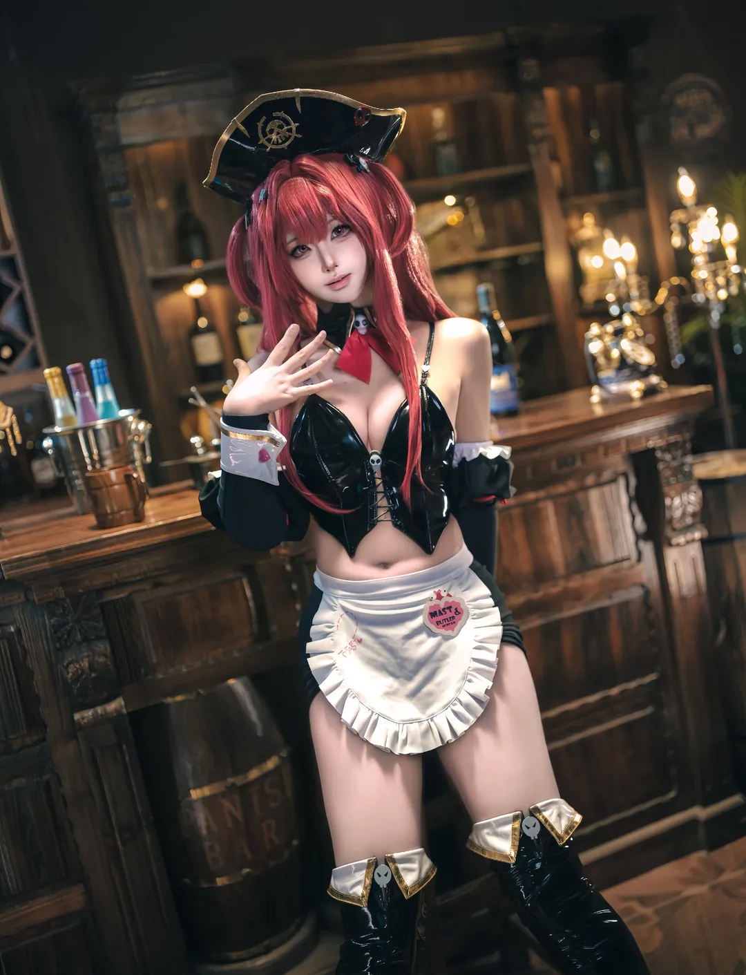 2D, cosplay, Master cosplay, Goddess of Victory, Bar scene - Image 1