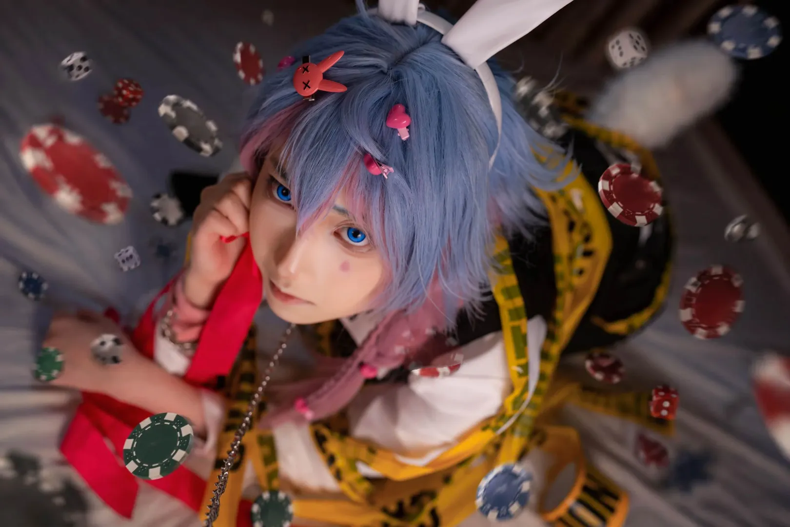 初音未来cos, 兔子洞, 賭場風格, 視覺系, 壓抑美學