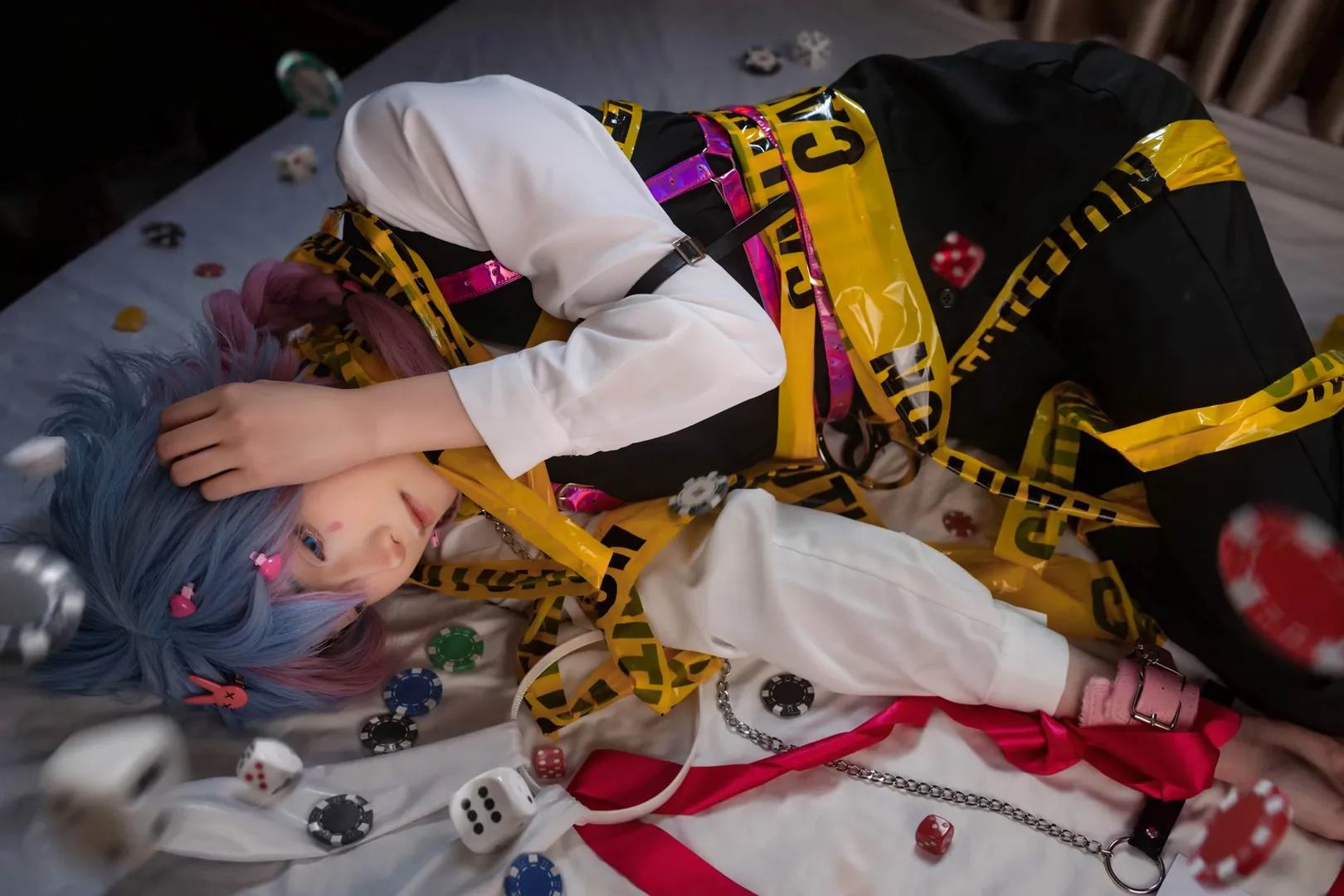 初音未来cos, 兔子洞, 賭場風格, 視覺系, 壓抑美學 - 第3张