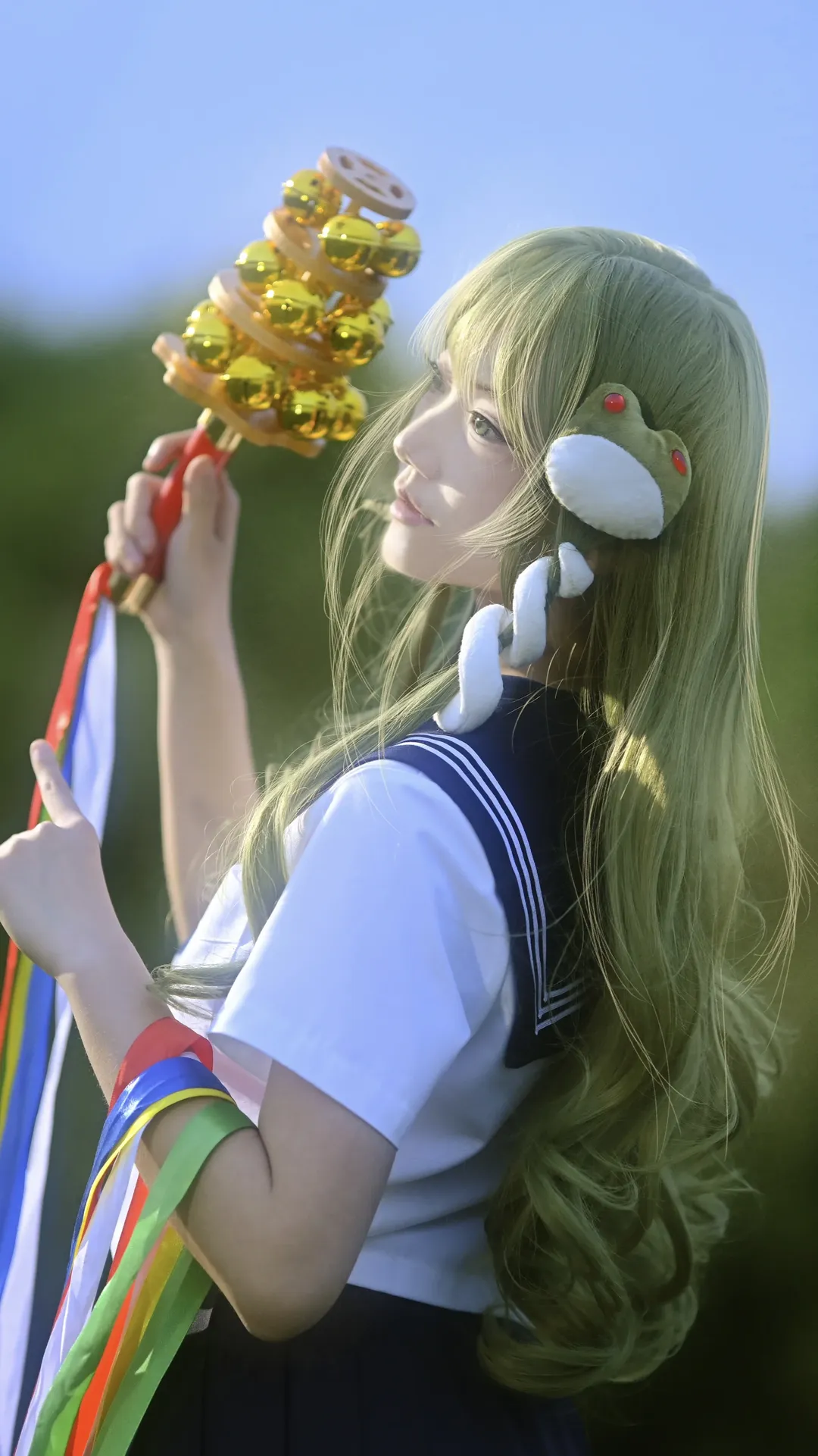 东方project, 幻想乡, 东风谷早苗cos, JK早苗, 神性还原