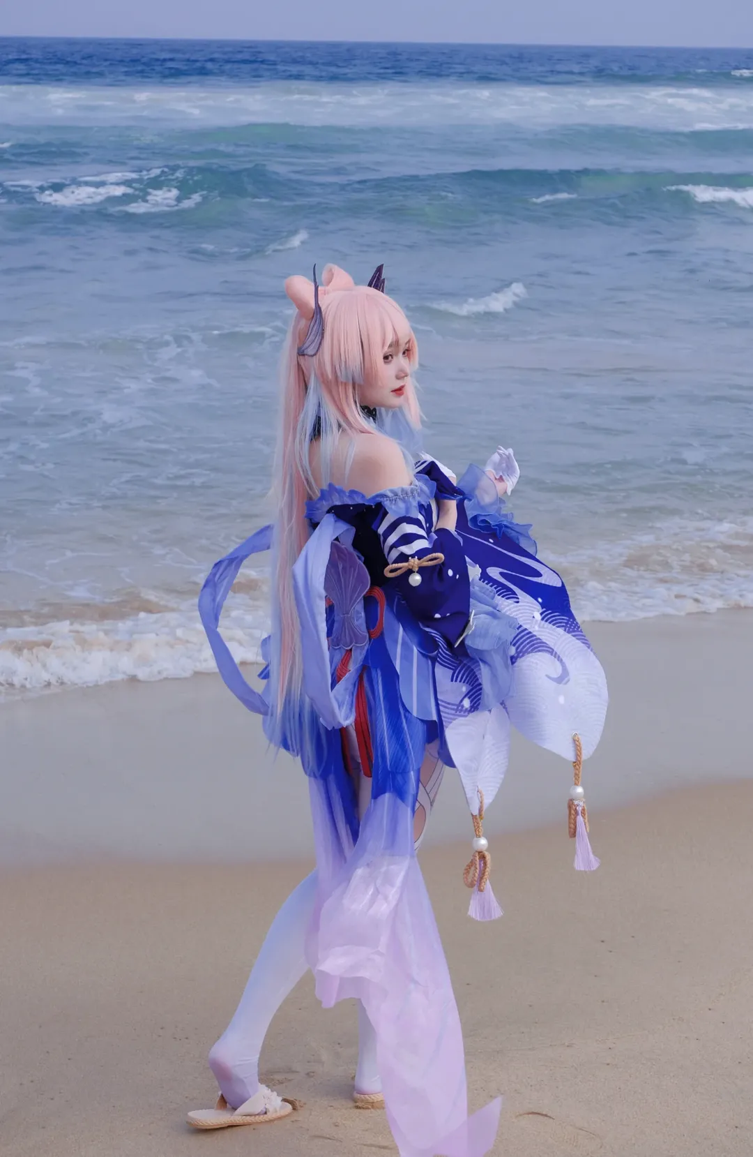 Cosplay, 原神, 海边摄影, 心海cos, 珊瑚宫心海 - 第4张