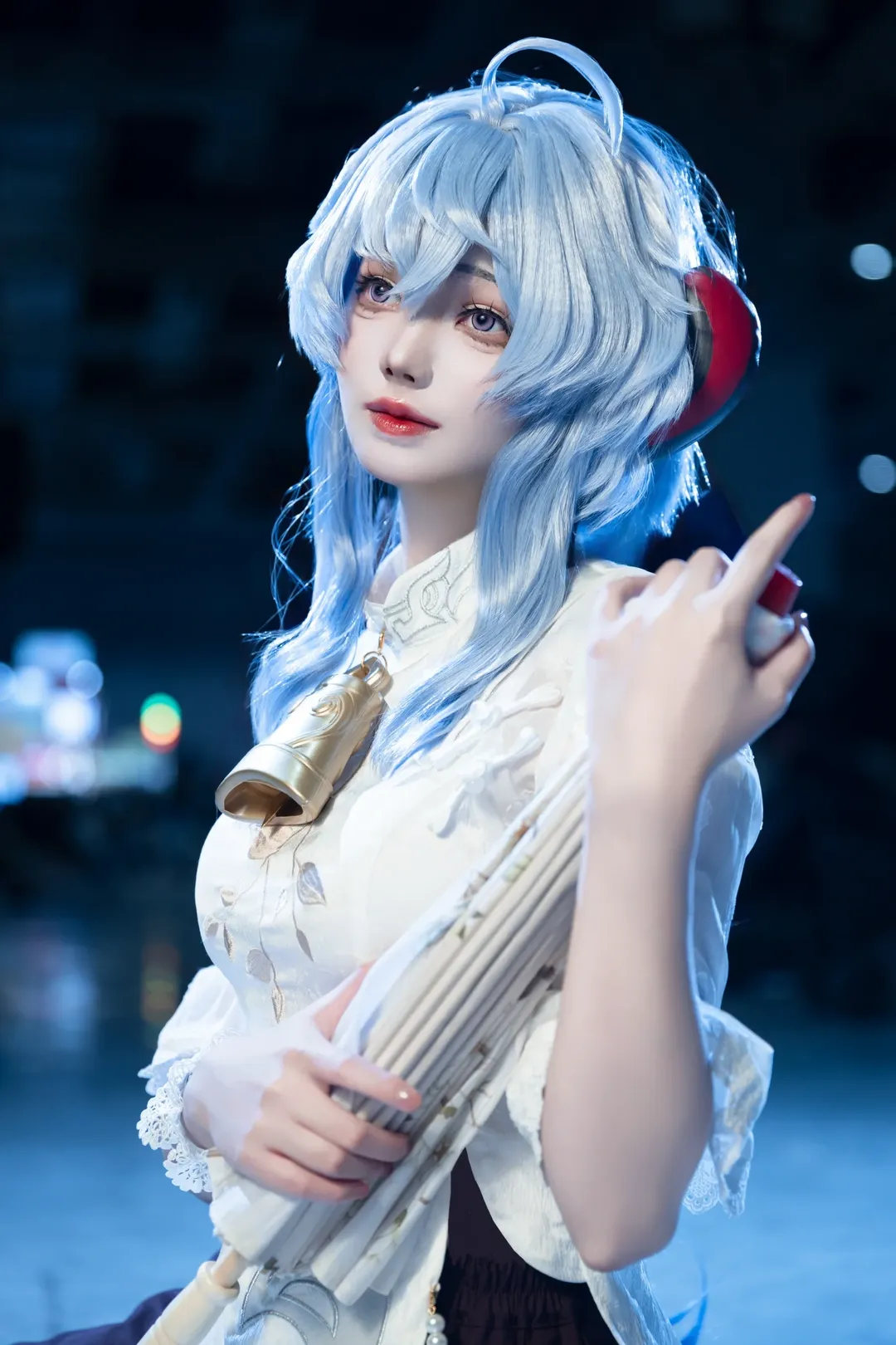 Genshin Impact, Ganyu Cosplay, Convention photo, Aesthetic cosplay, HEYTEA collaboration