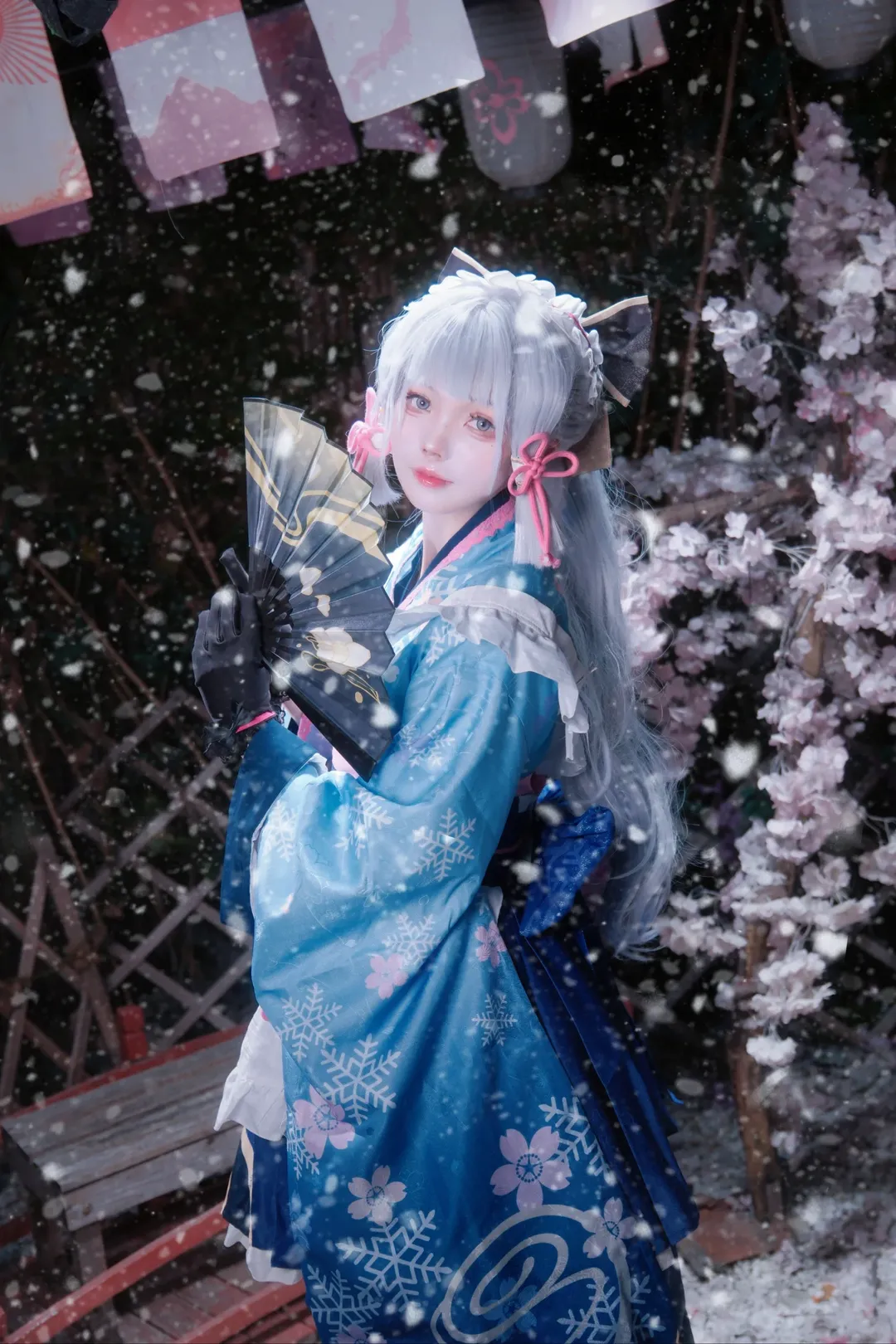 原神, cosplay, 神里绫华cos, 原神cos, 造雪机