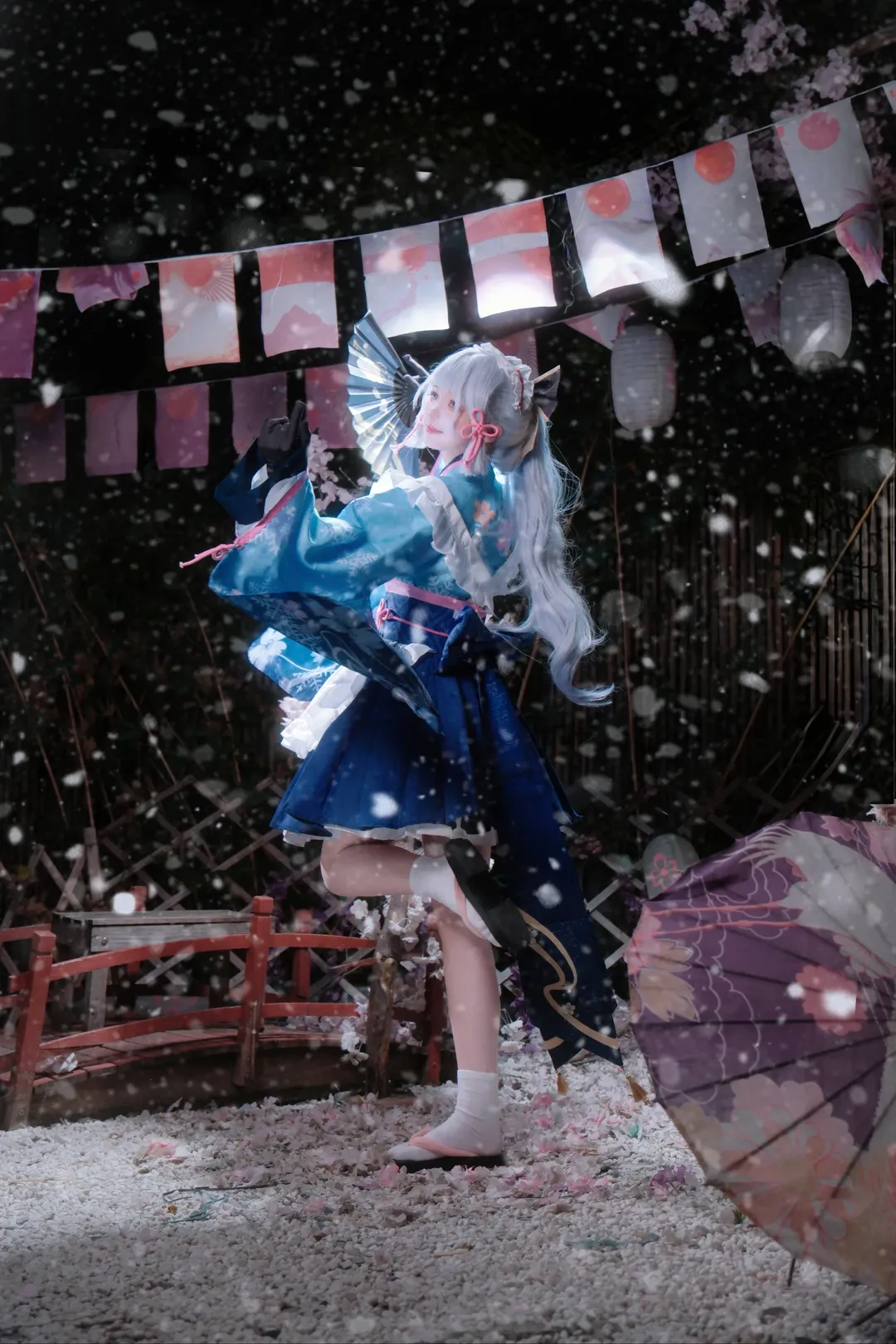 原神, cosplay, 神里绫华cos, 原神cos, 造雪机 - 第2张