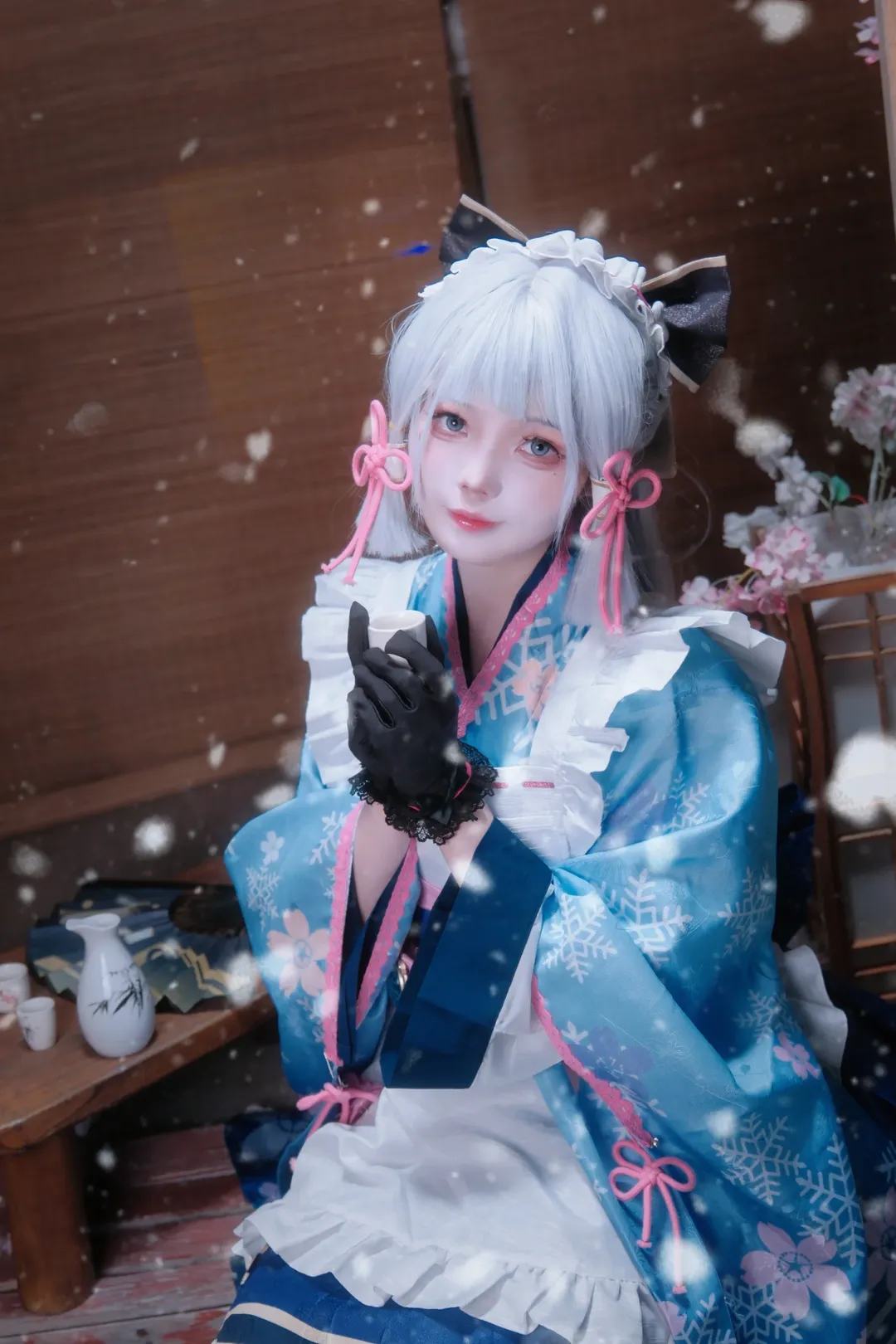 原神, cosplay, 神里绫华cos, 原神cos, 造雪机 - 第5张
