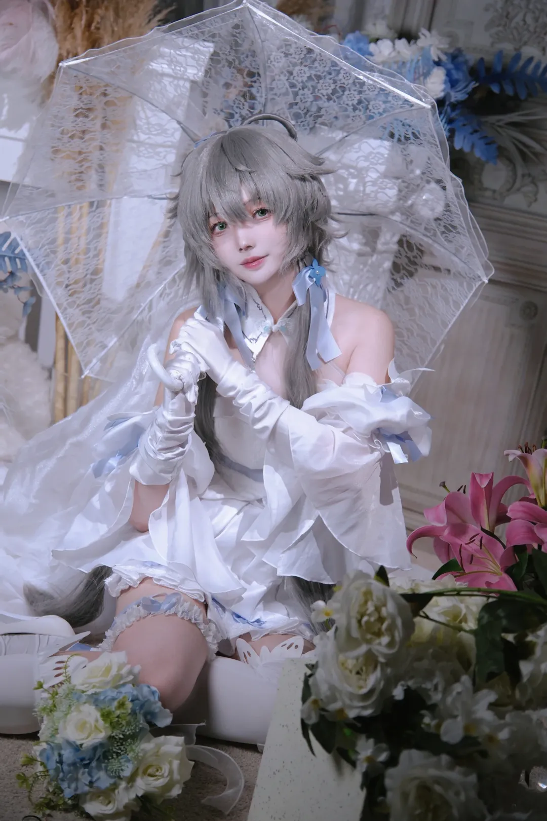 洛天依cos, 花嫁, 三分妄想, V家, Vsinger - 第2张