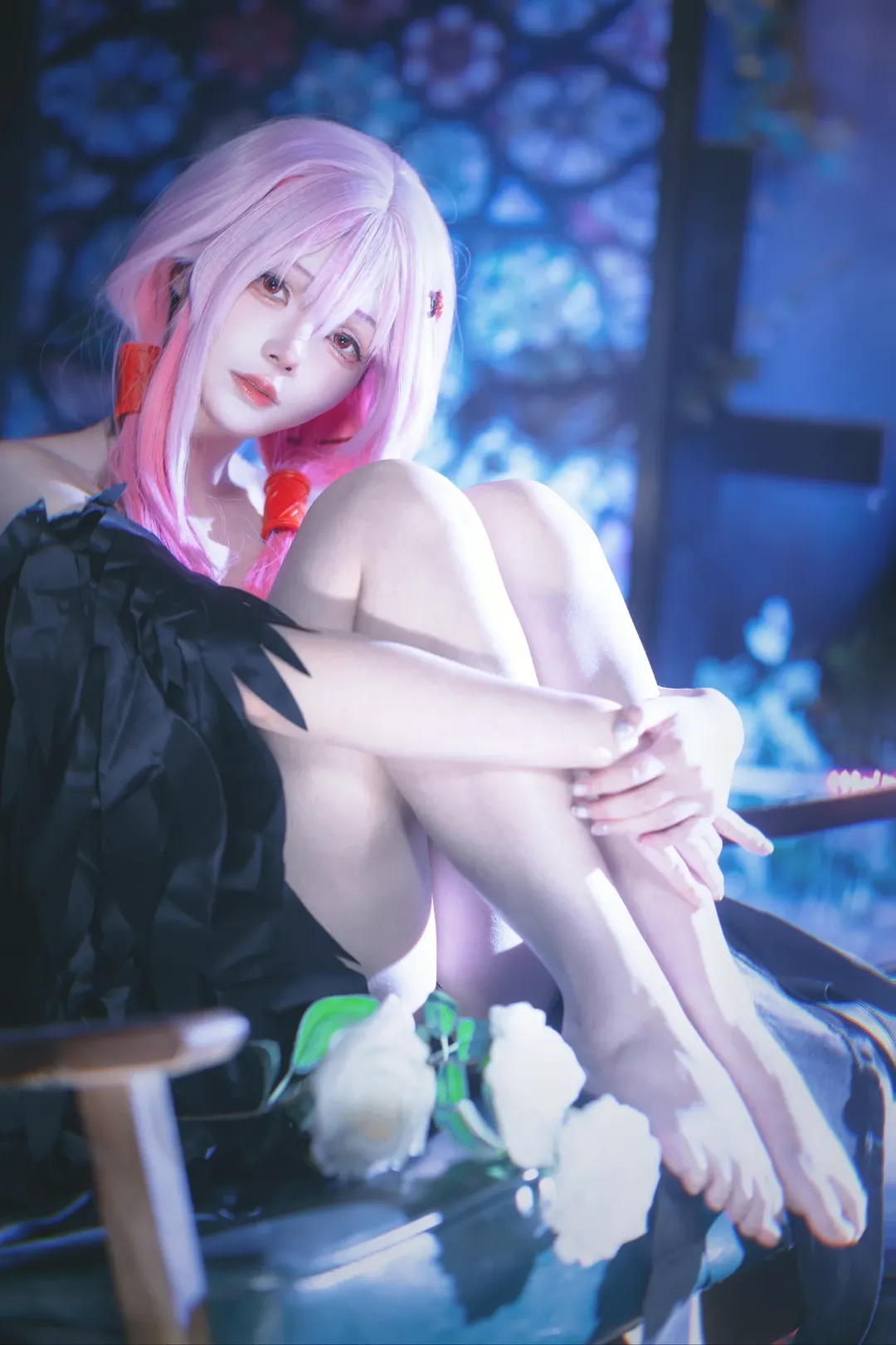 二次元cosplay, 楪祈cos, 罪恶王冠, 黑裙造型, 老番回忆
